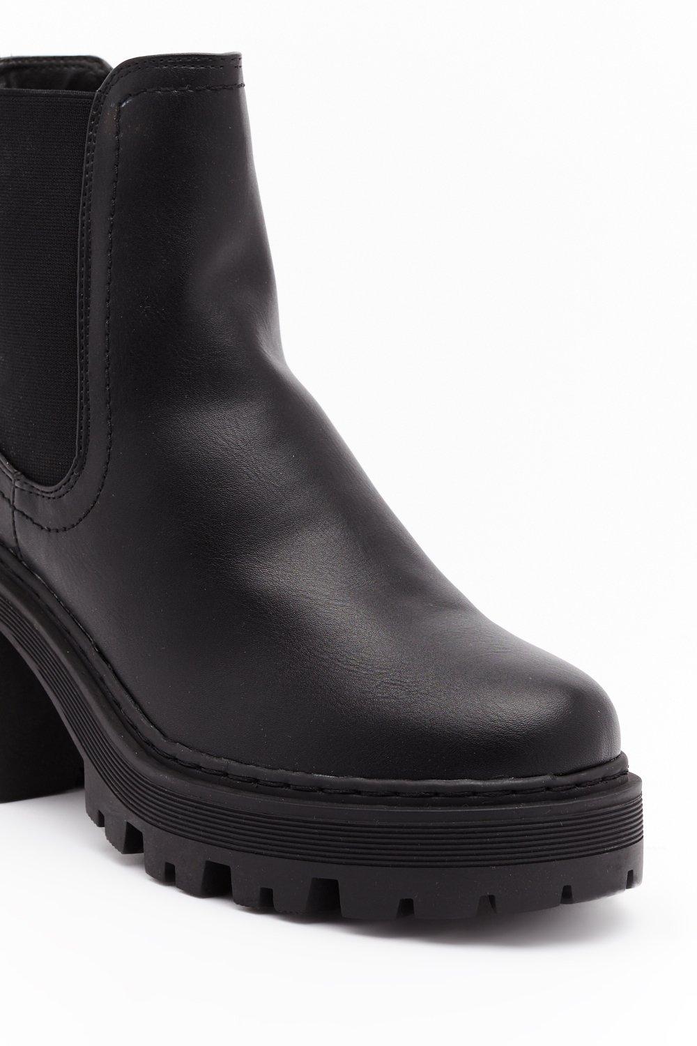 chelsea cleated ankle boots