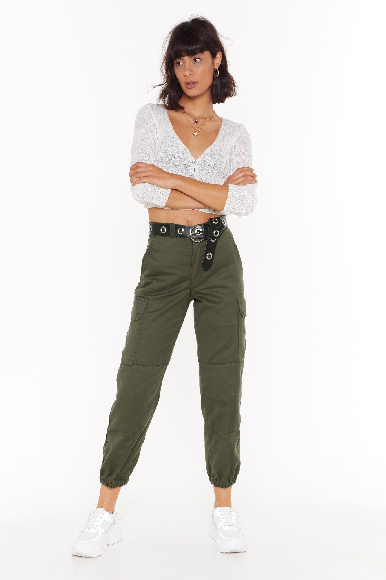 high waisted utility pants