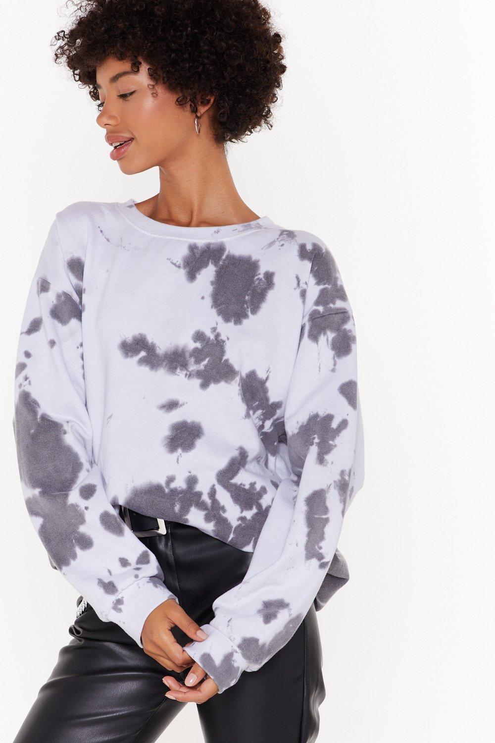 nasty gal tie dye sweatshirt