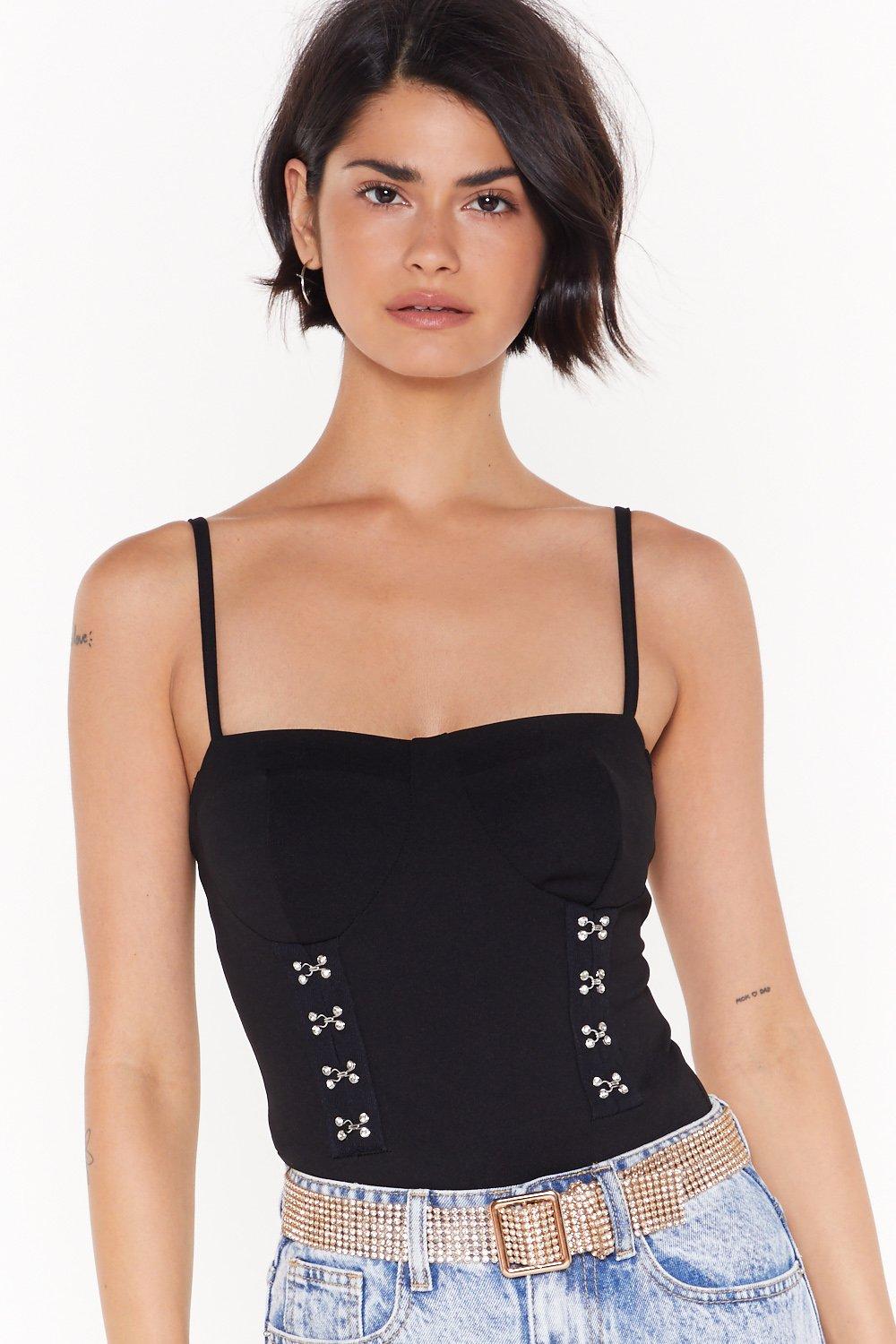 hook and eye bodysuit