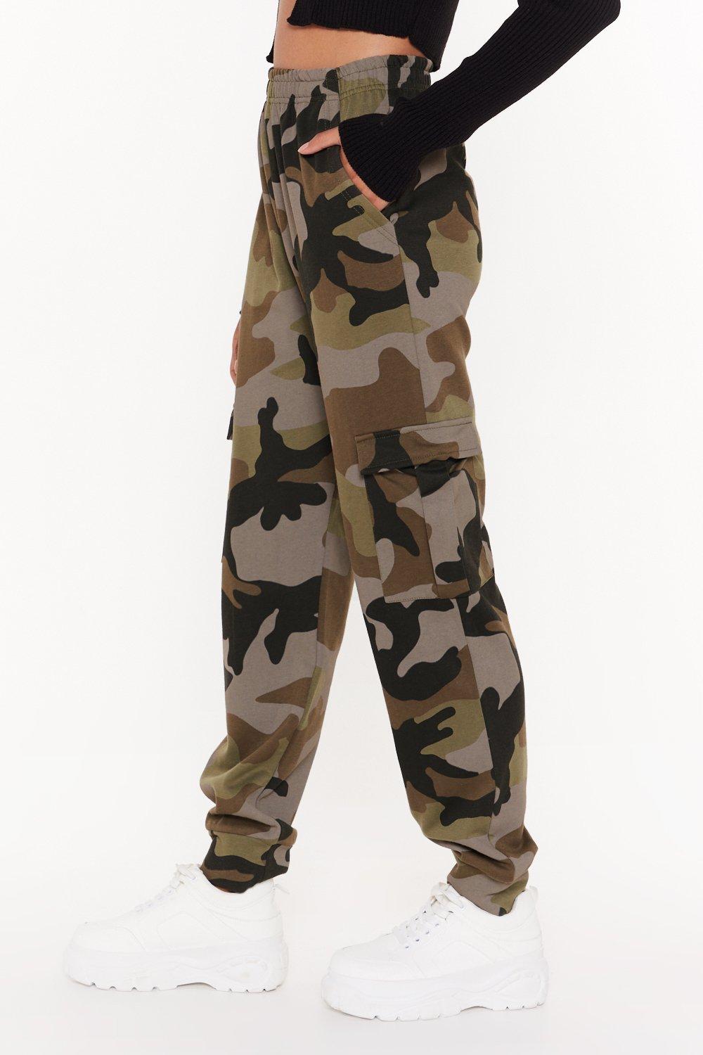 camo cargo joggers