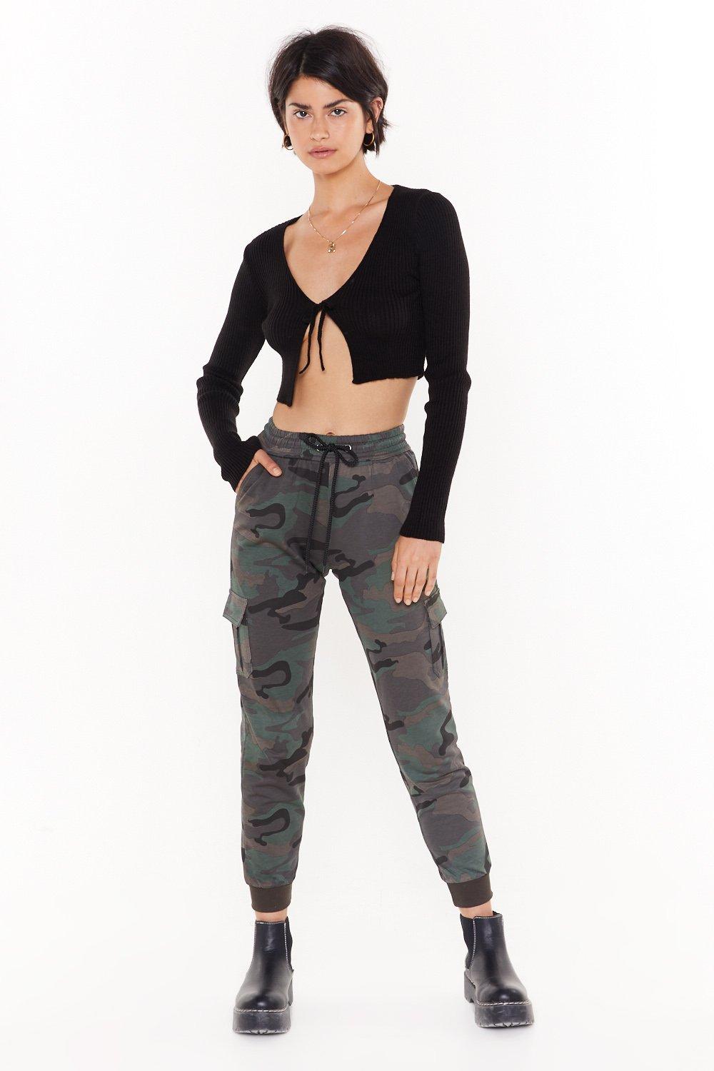 nasty gal camo joggers