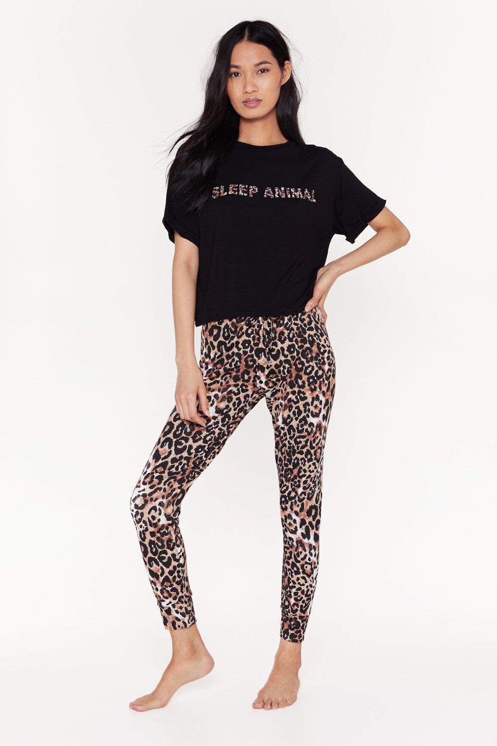 leopard pajama set