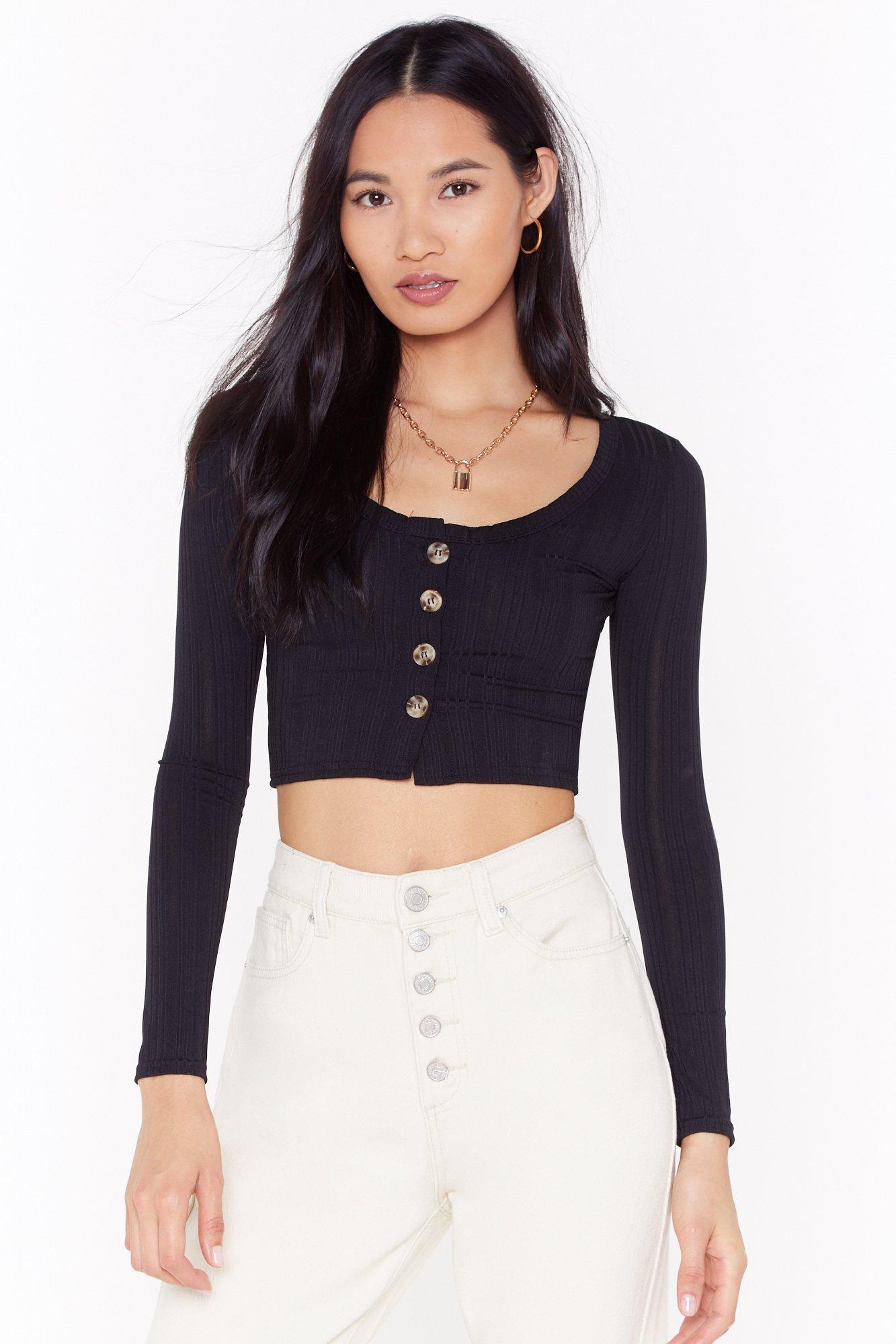 cropped black cardigan