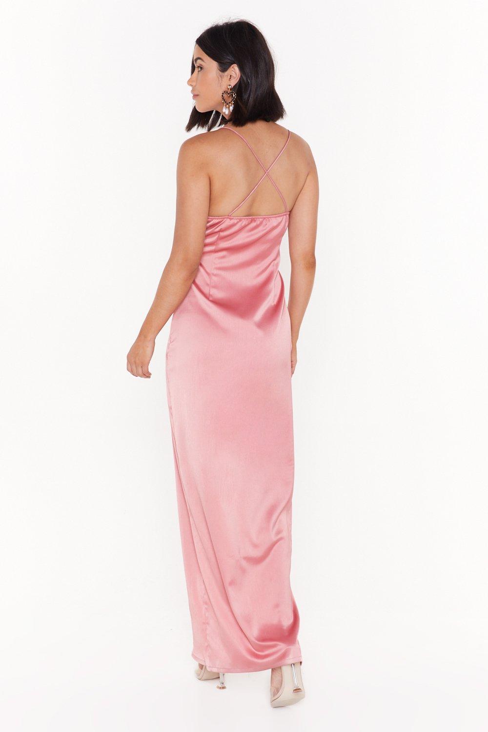 look at you satin dress