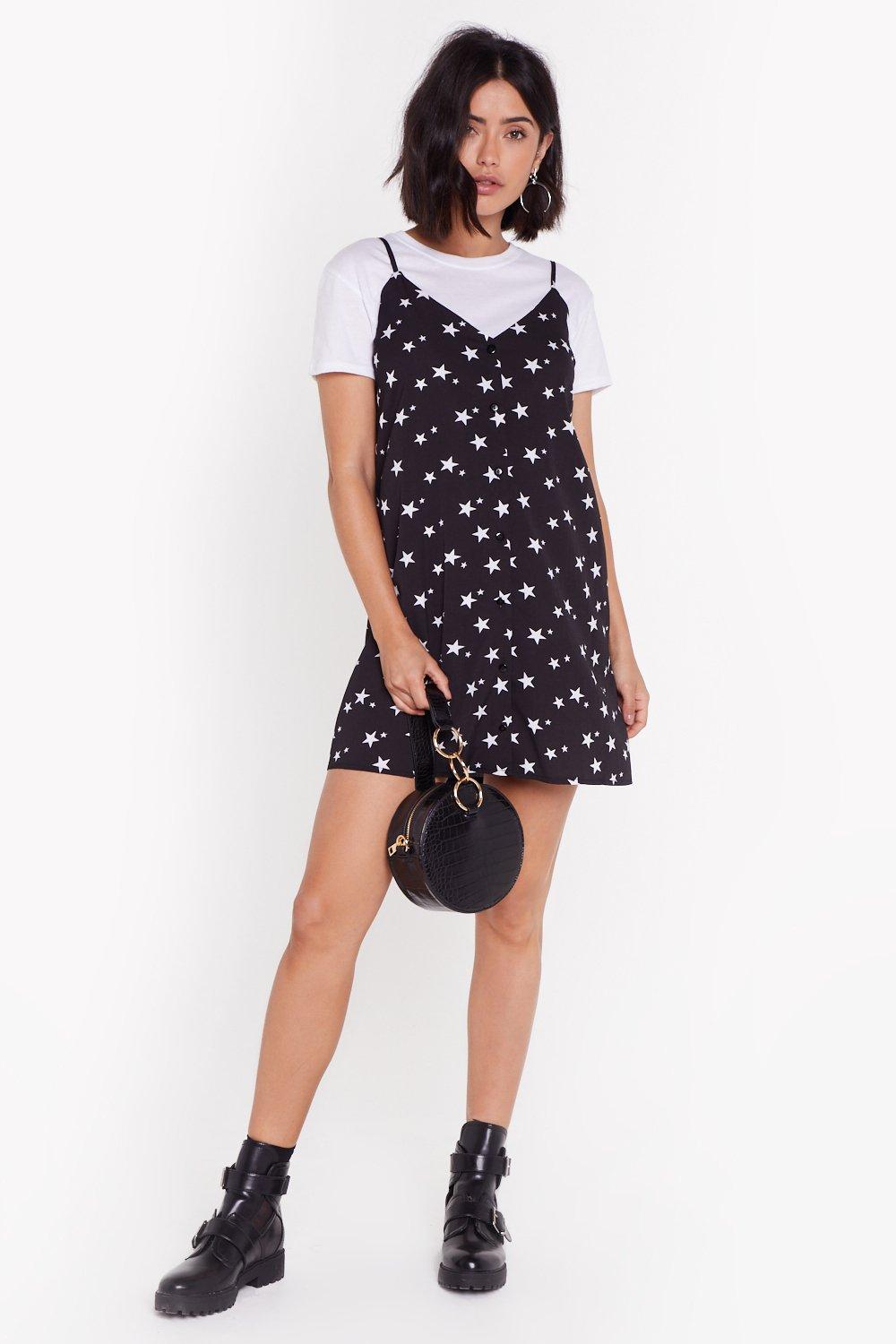 fitted dungaree dress
