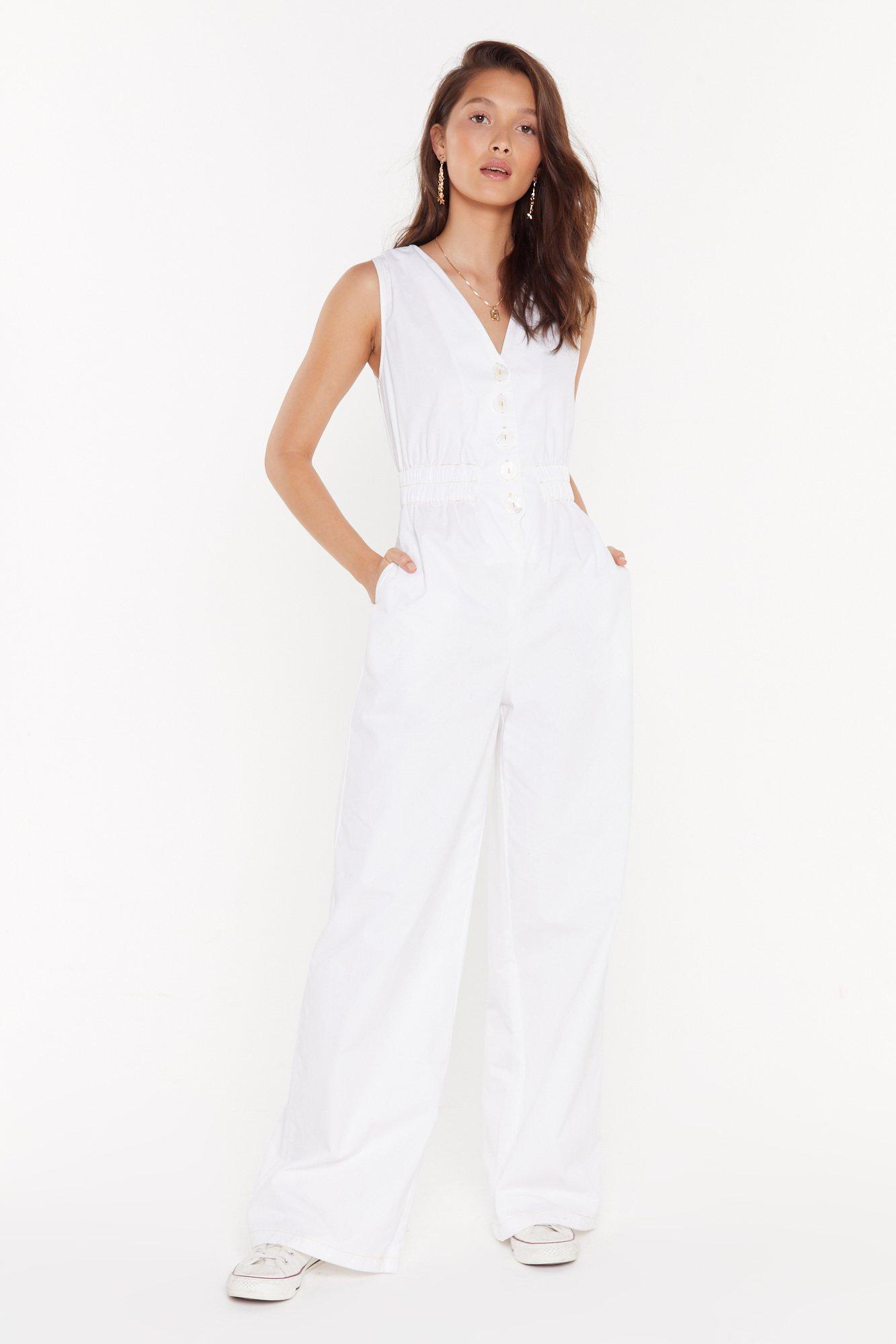 nasty gal white jumpsuit