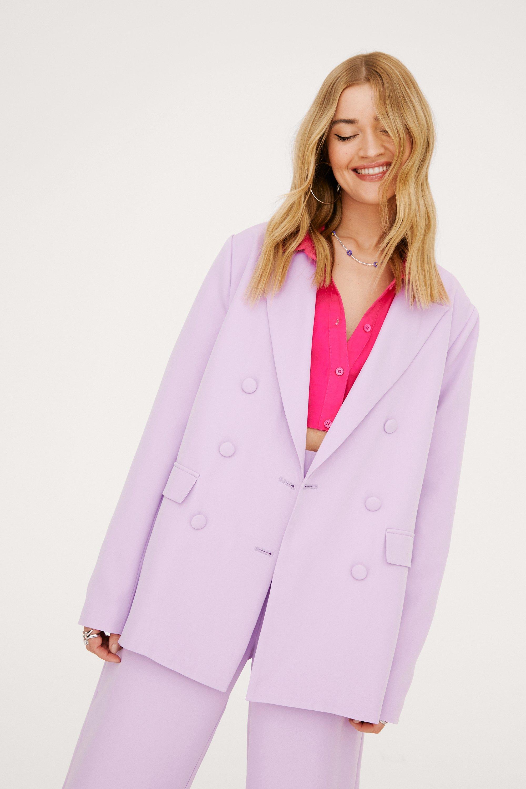 Boxy Oversized Button Up Blazer