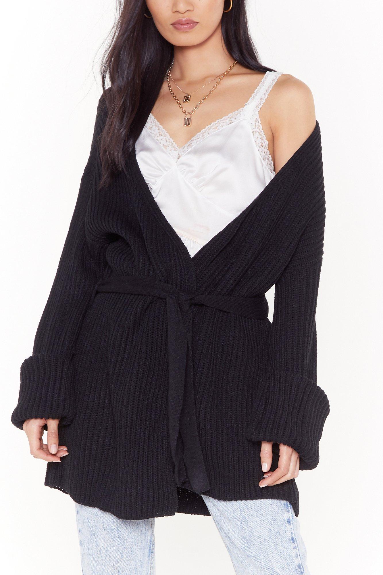 next belted cardigan