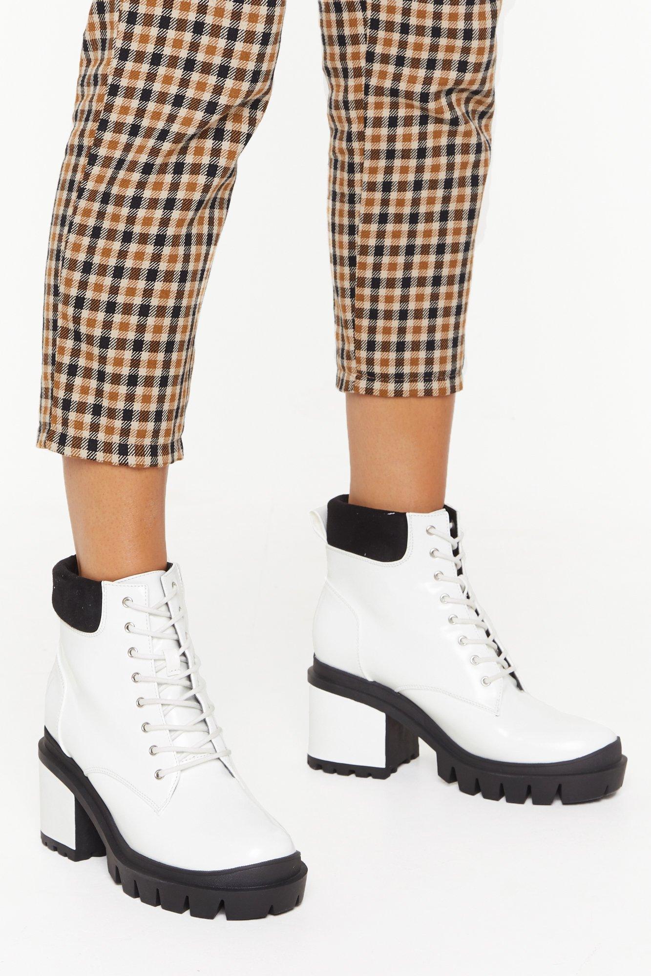 nasty gal chunky boots