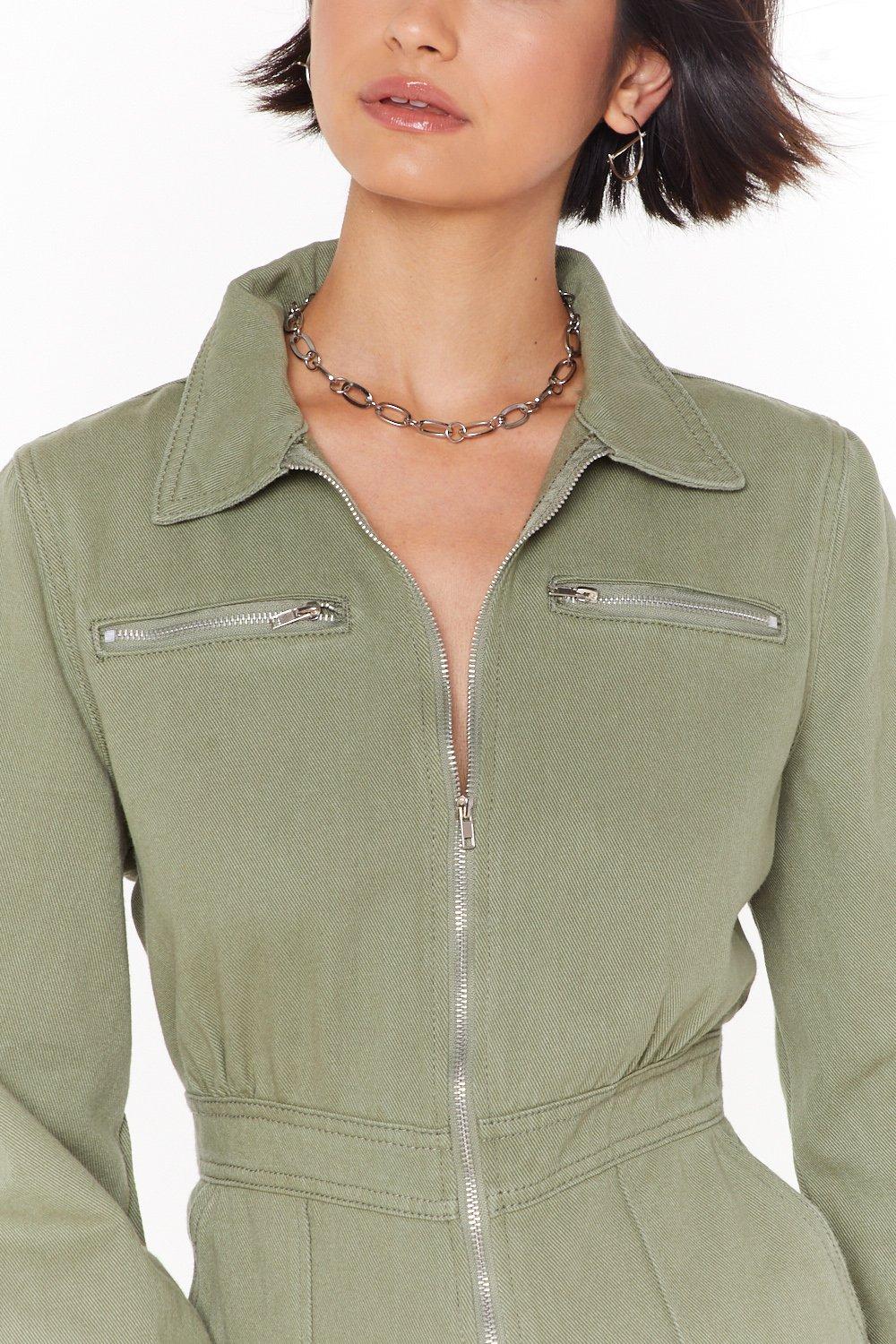 wide leg boiler suit