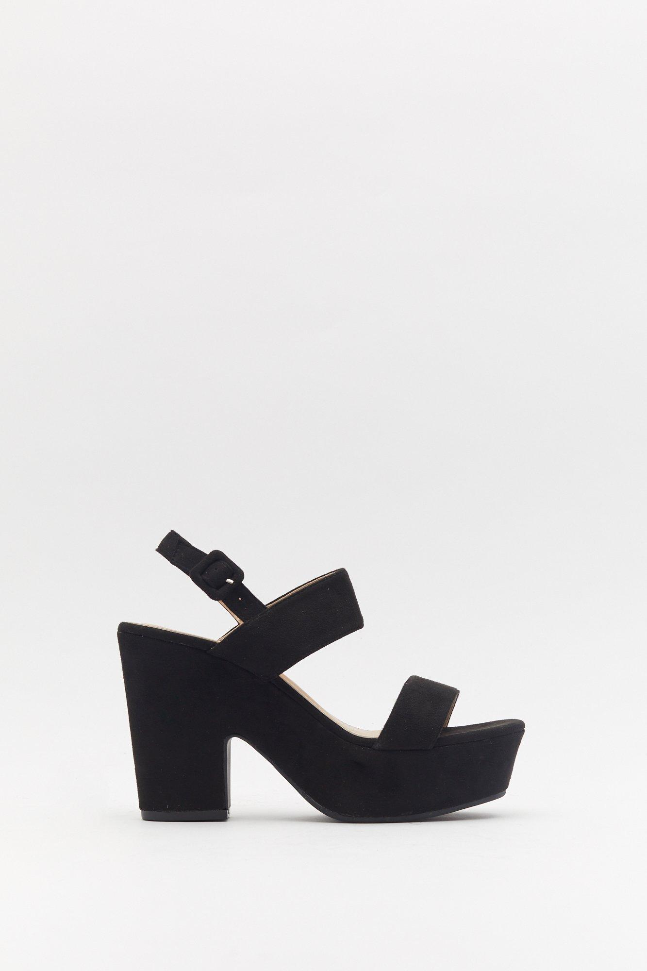 black platform sandals nasty gal