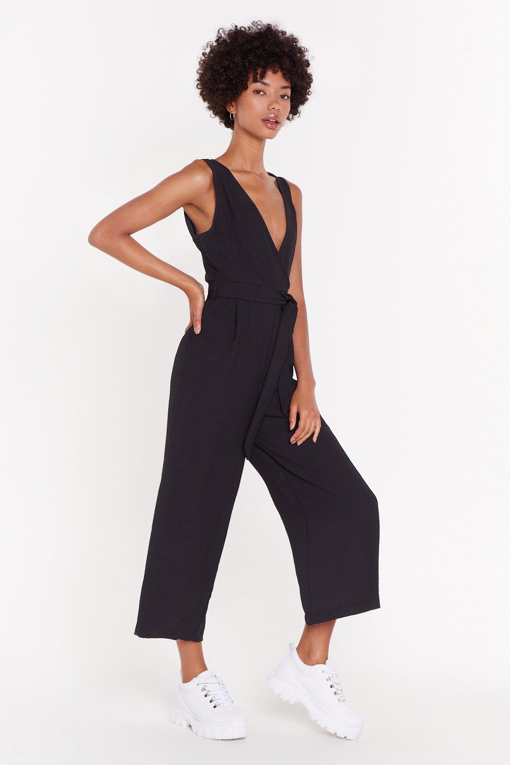 nasty gal black jumpsuit