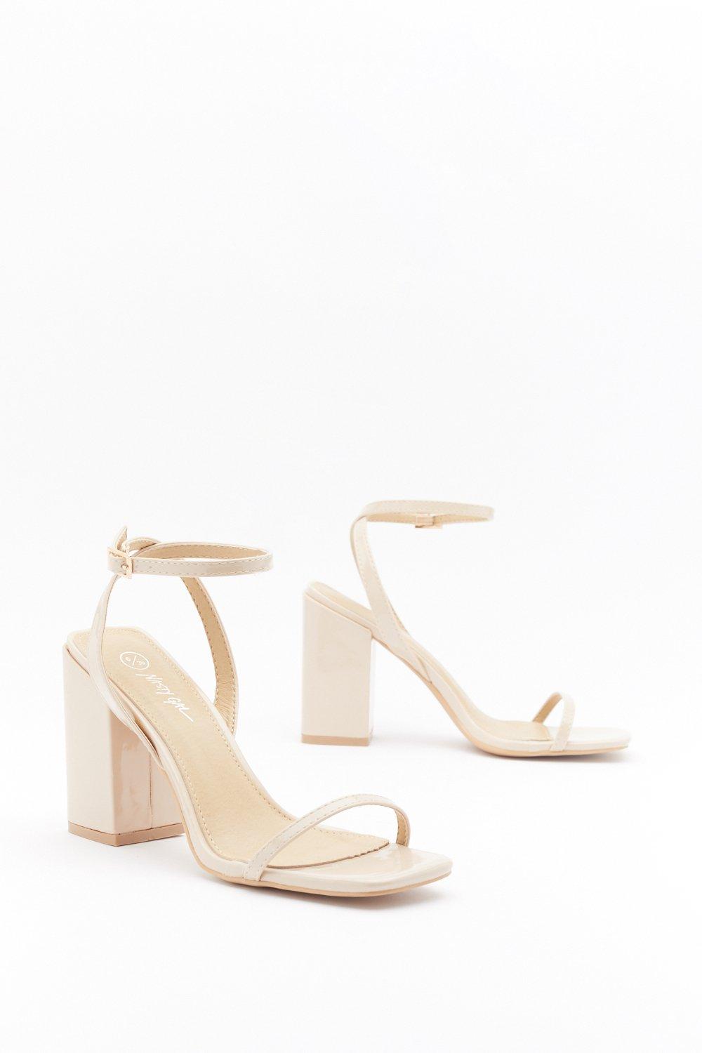 slingback block heel sandal