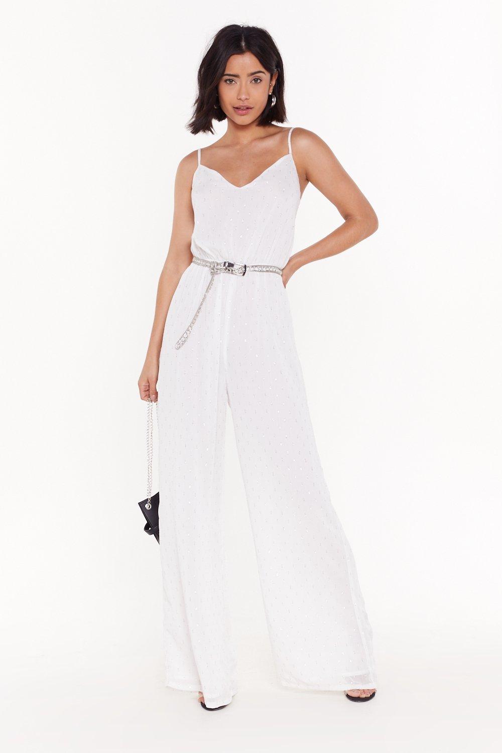 nasty gal white jumpsuit