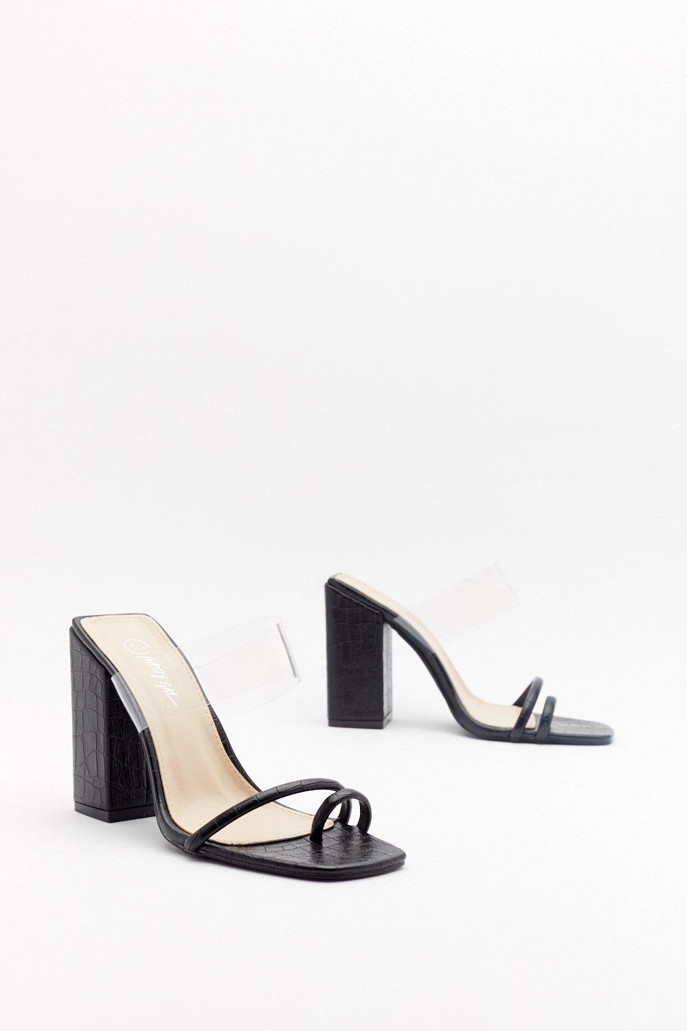 square block heels