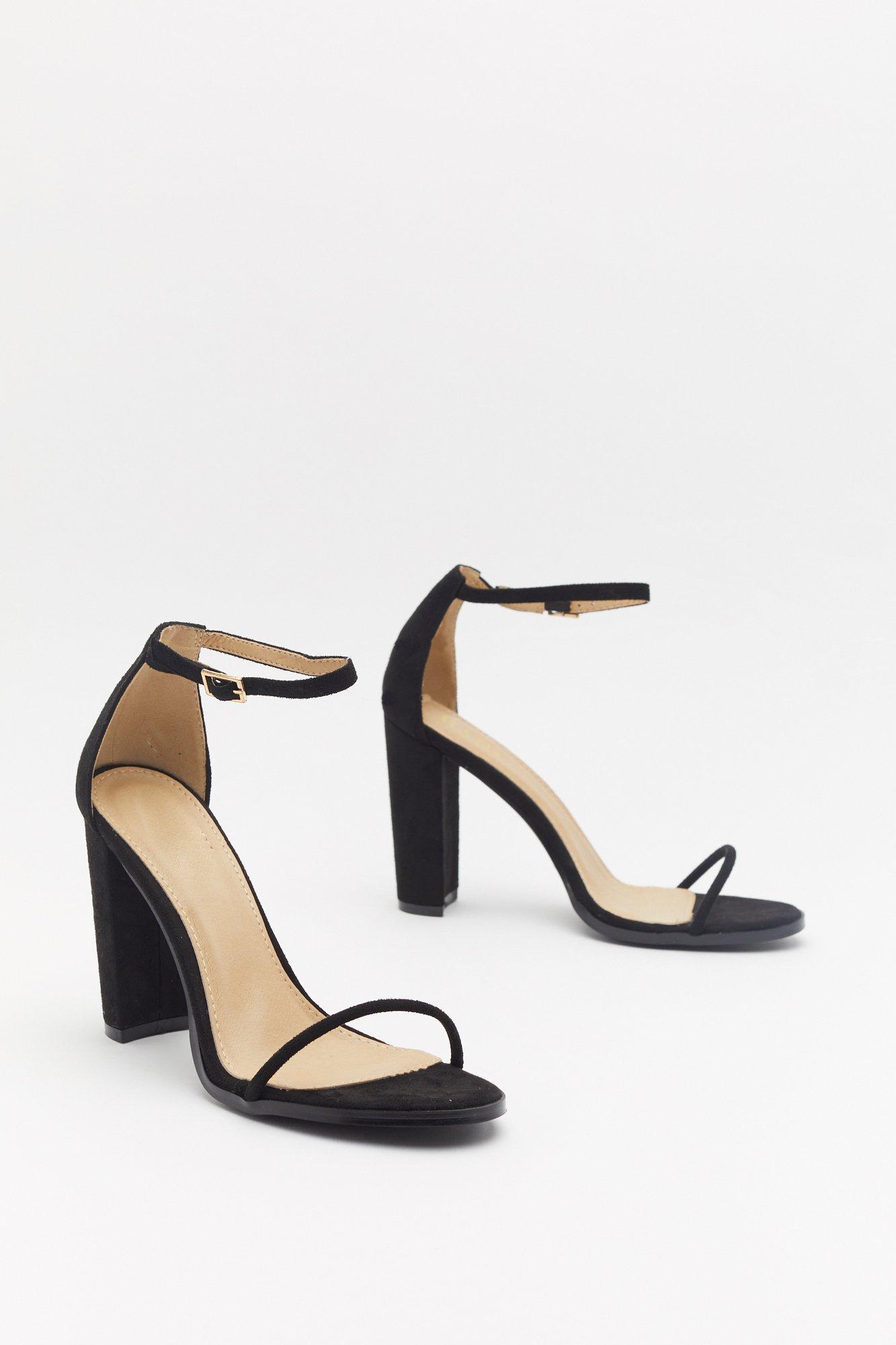 thin block heels