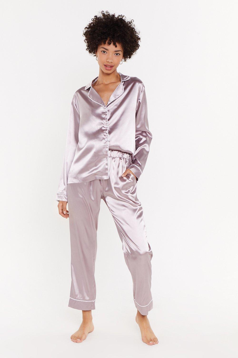 satin pajama set