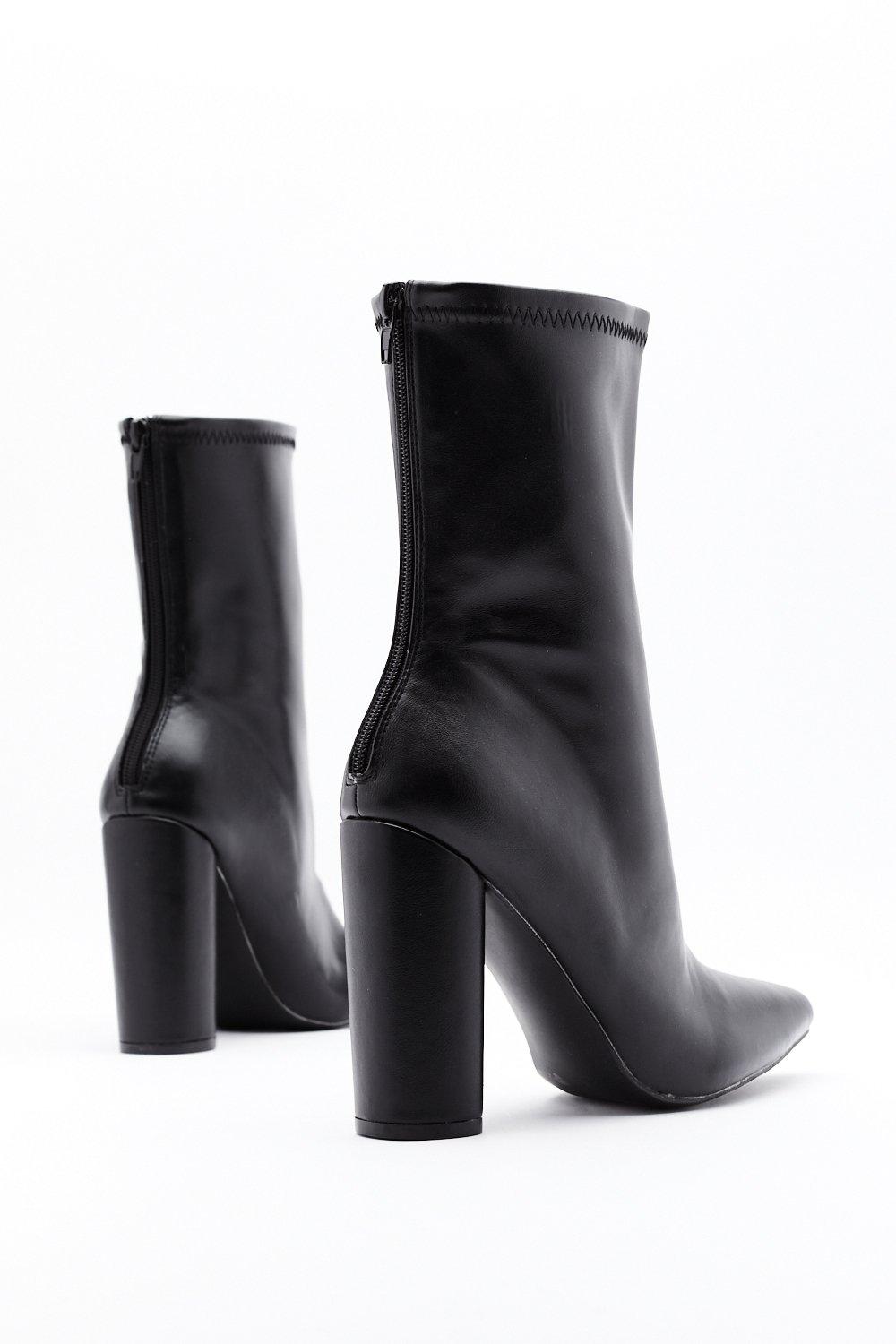 bottines chaussettes bout pointu