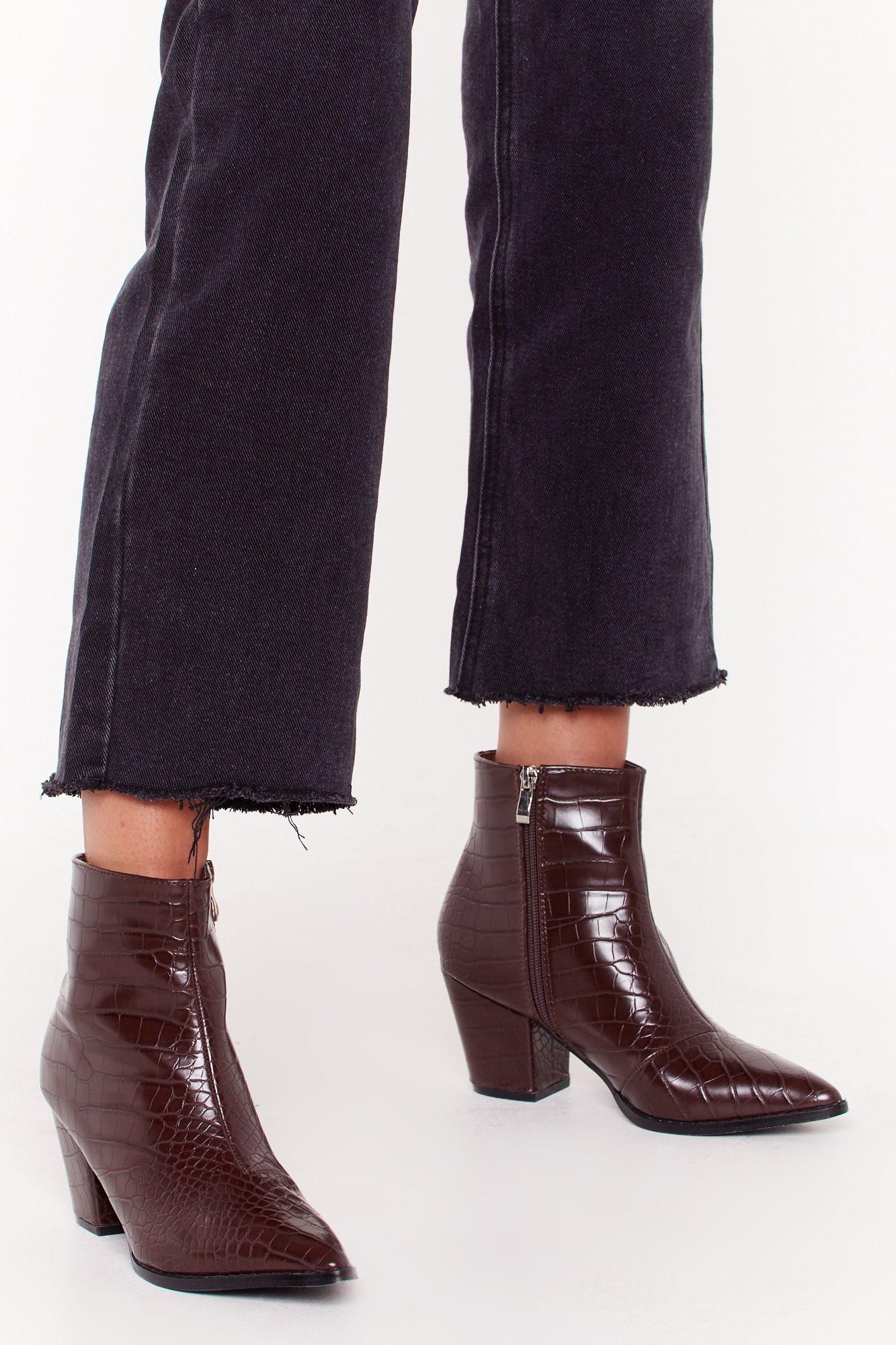 nasty gal croc boots