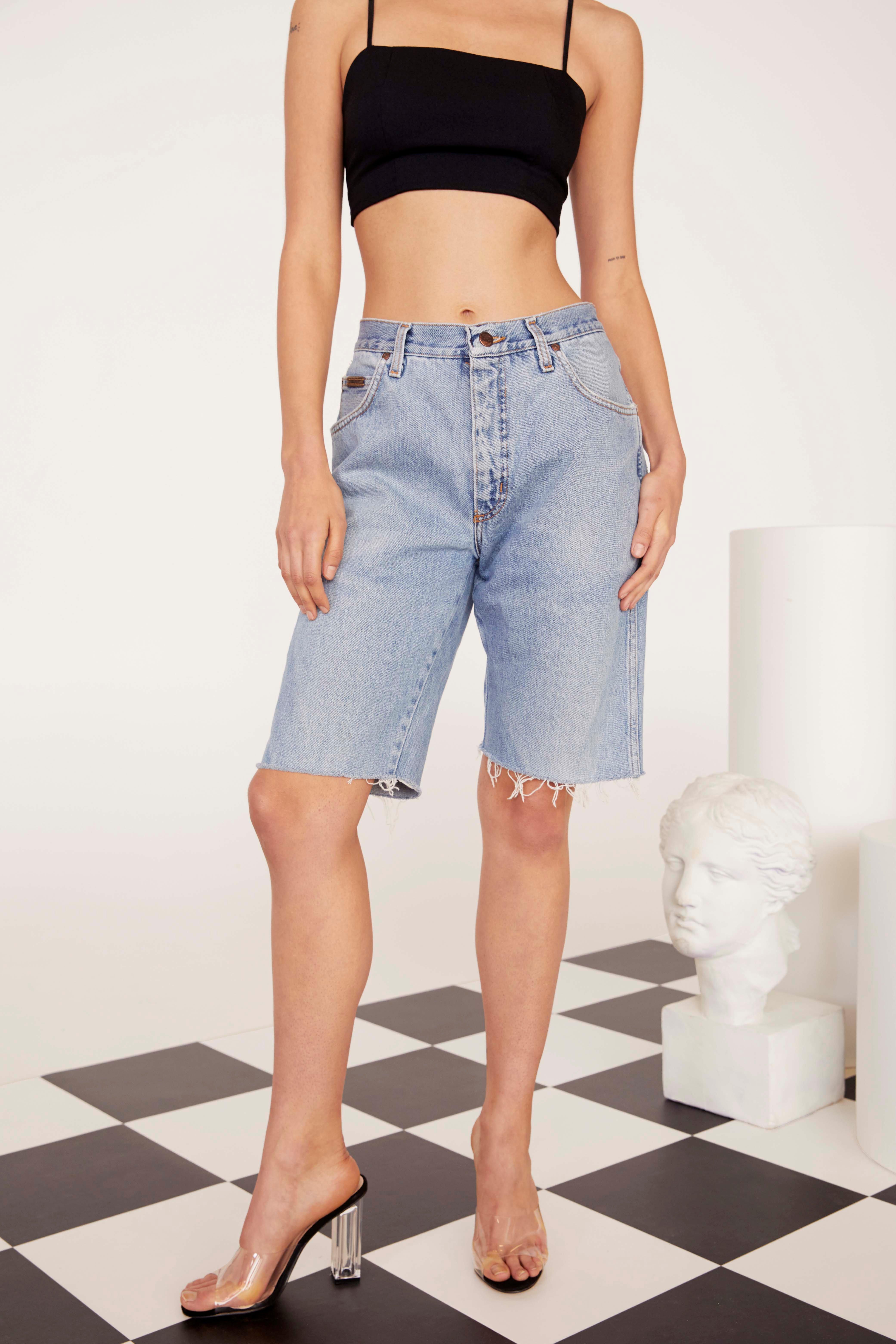 boyfriend denim shorts