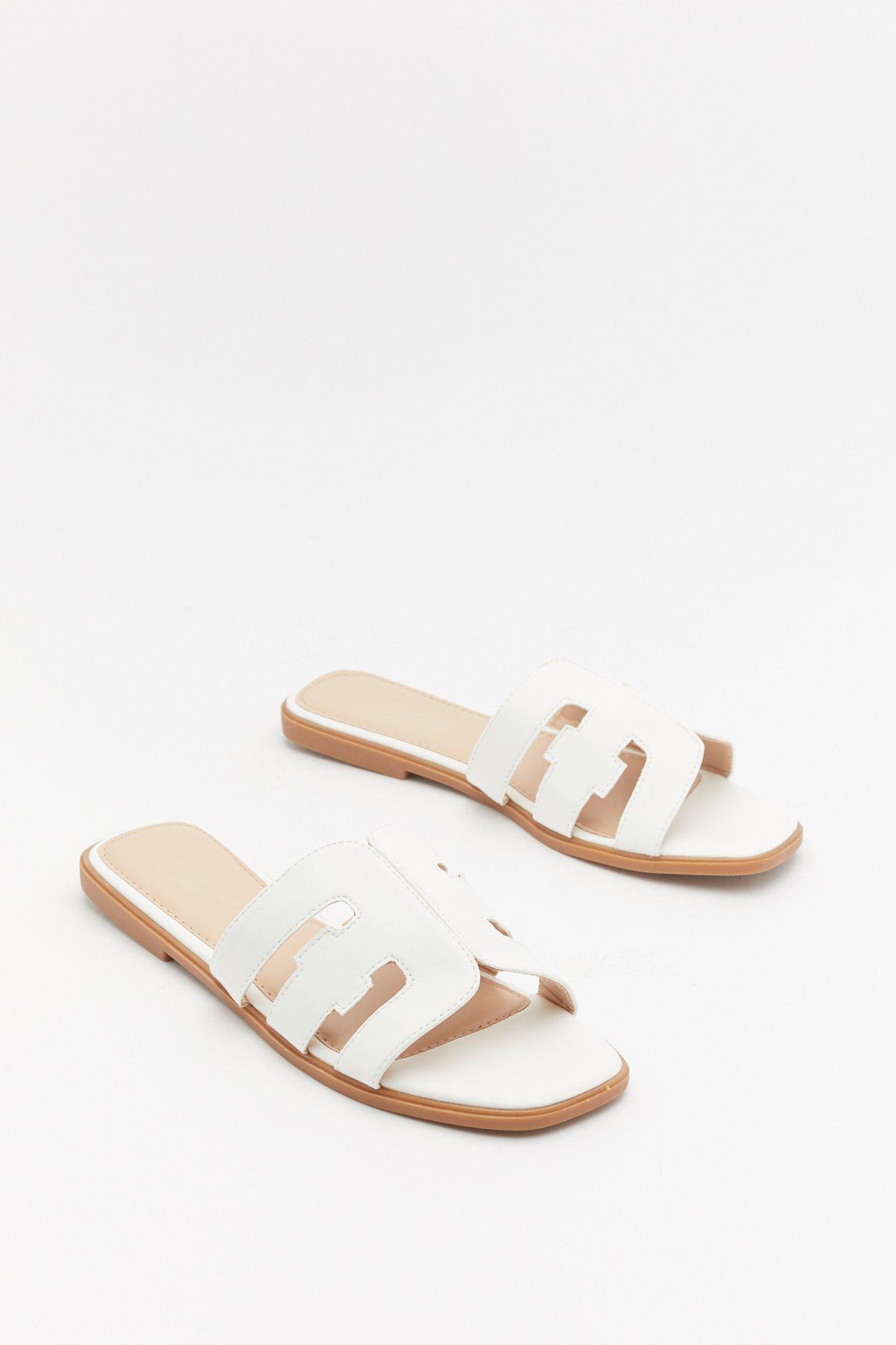 square toe flat sandals