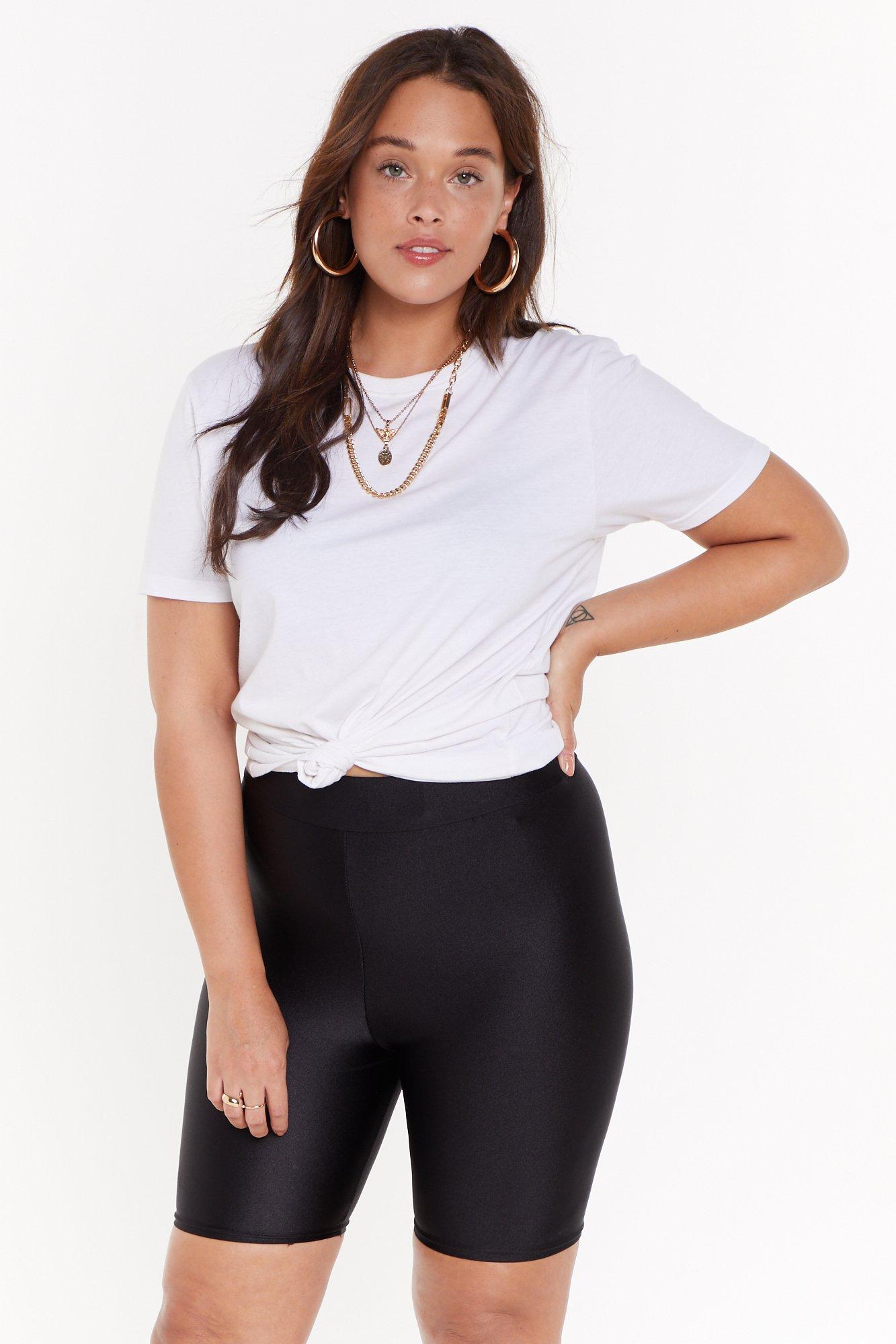 black bodycon shorts