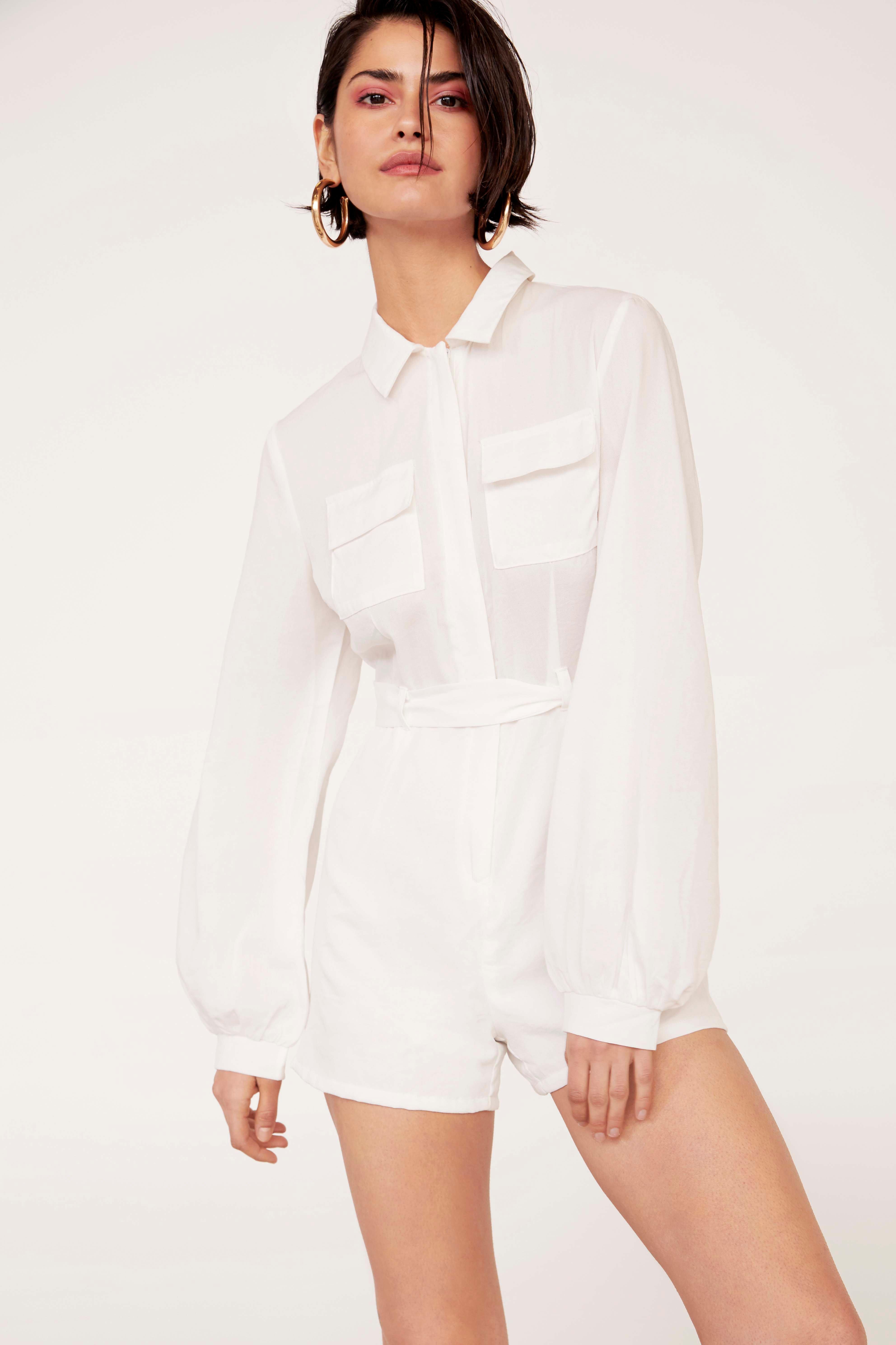 romper with white shirt