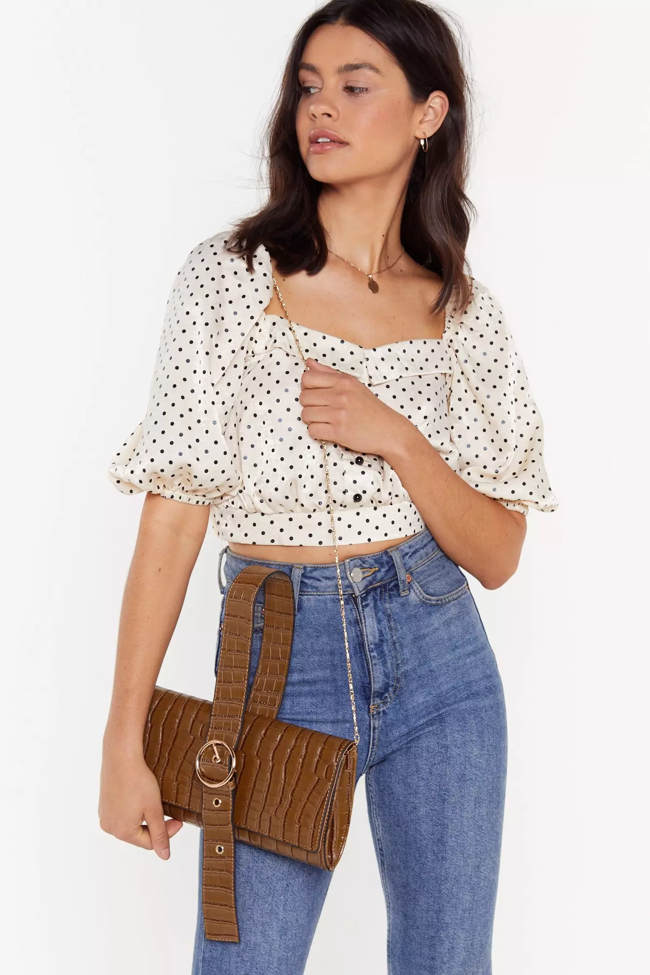 Sac A Main Want A Anse Effet Croco J Ai Envie De Te Croquer Nasty Gal