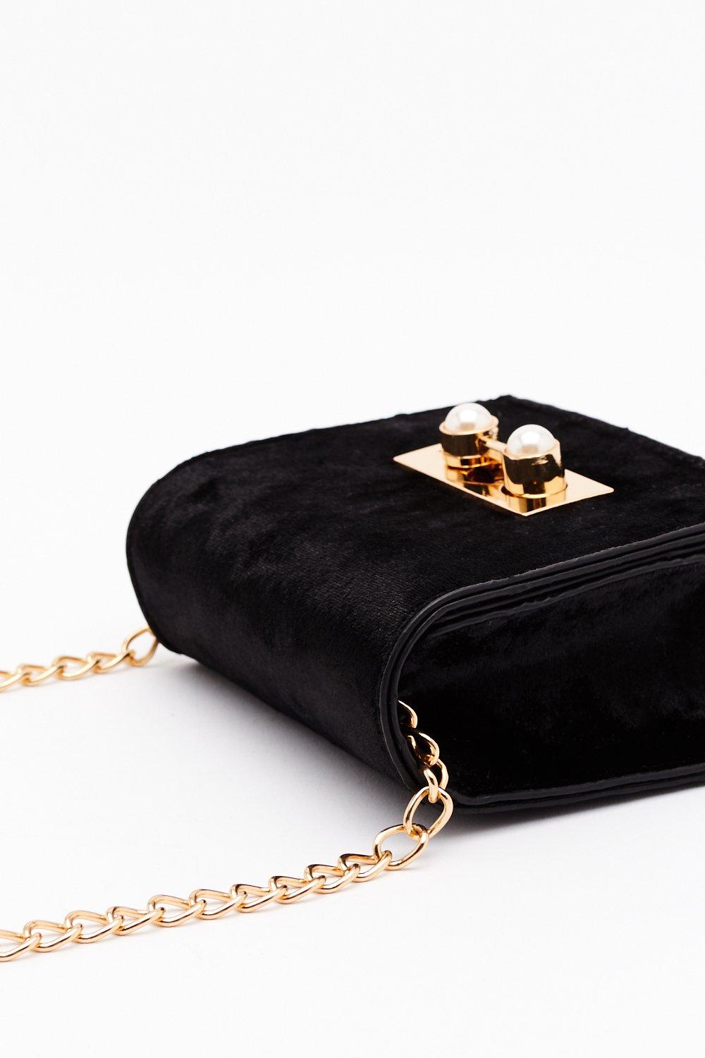 black velvet crossbody bag