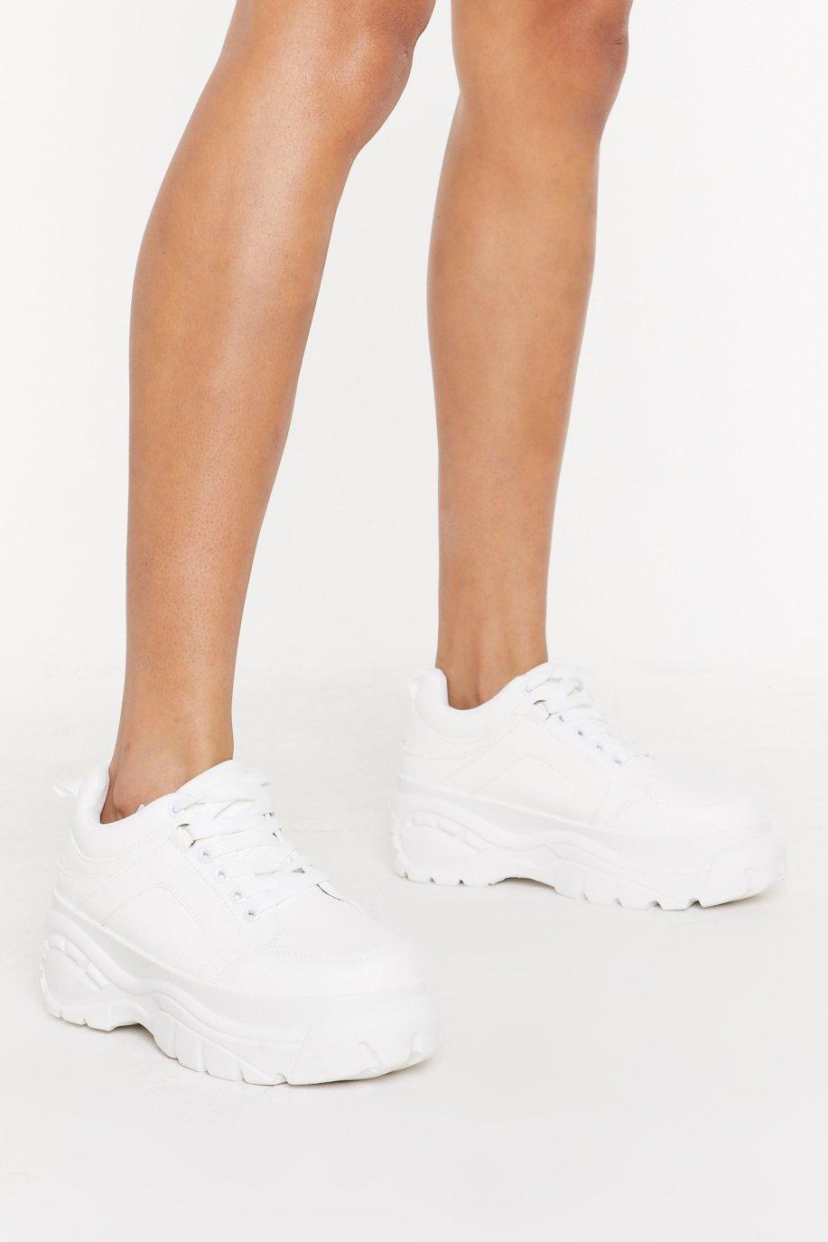 Nasty gal white trainers clearance