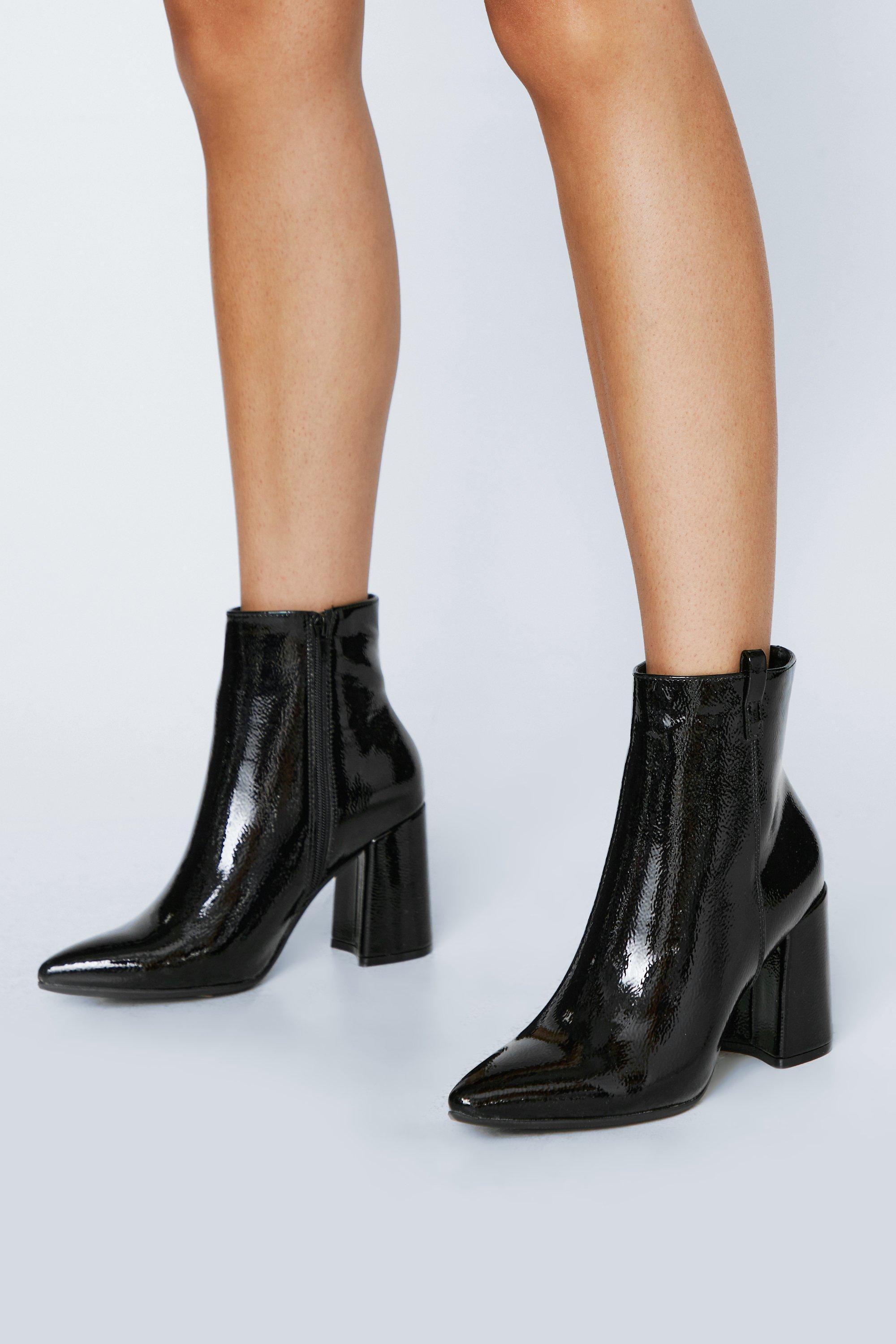 bottines vernies talons