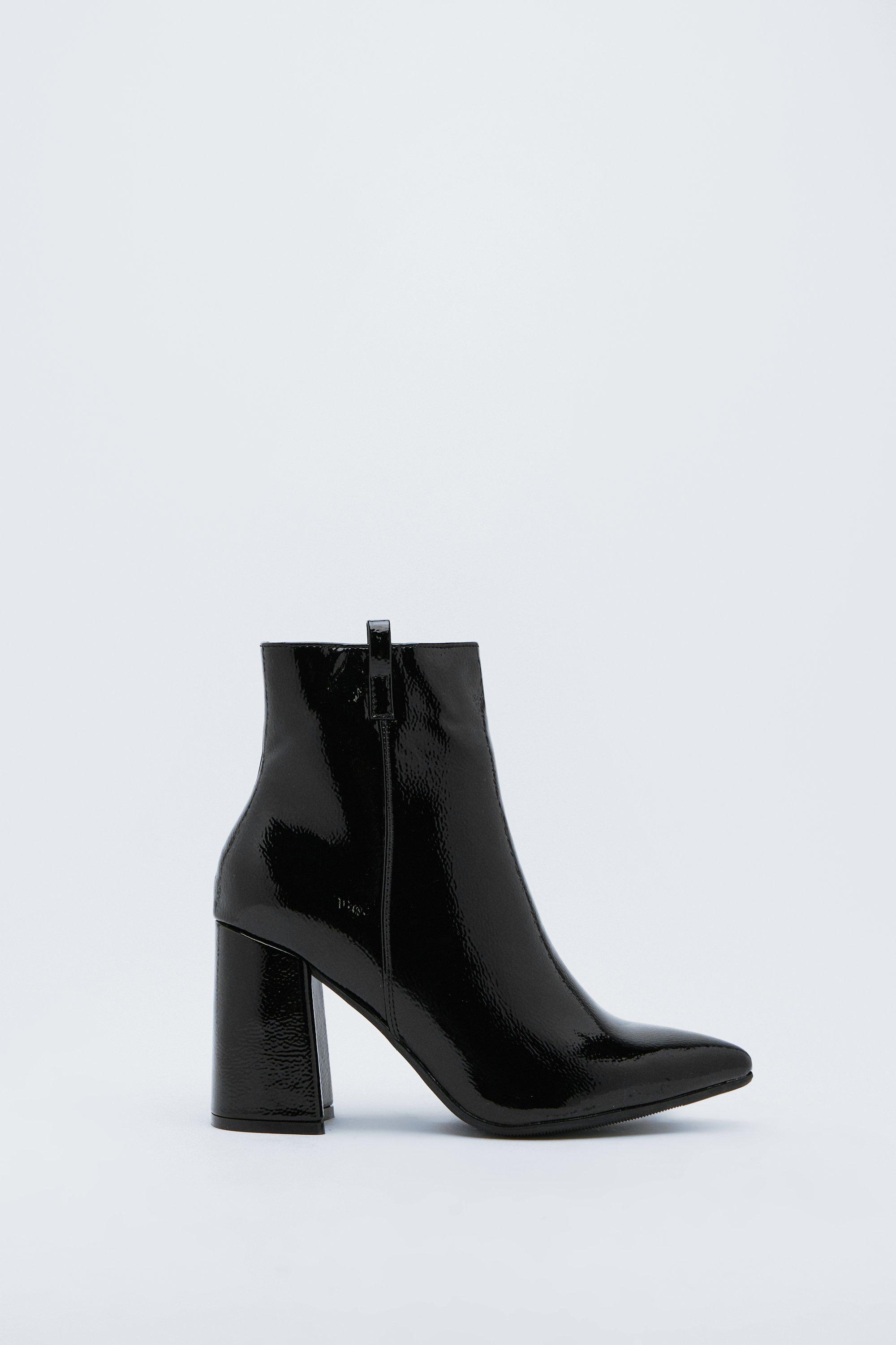 bottines talon brillant