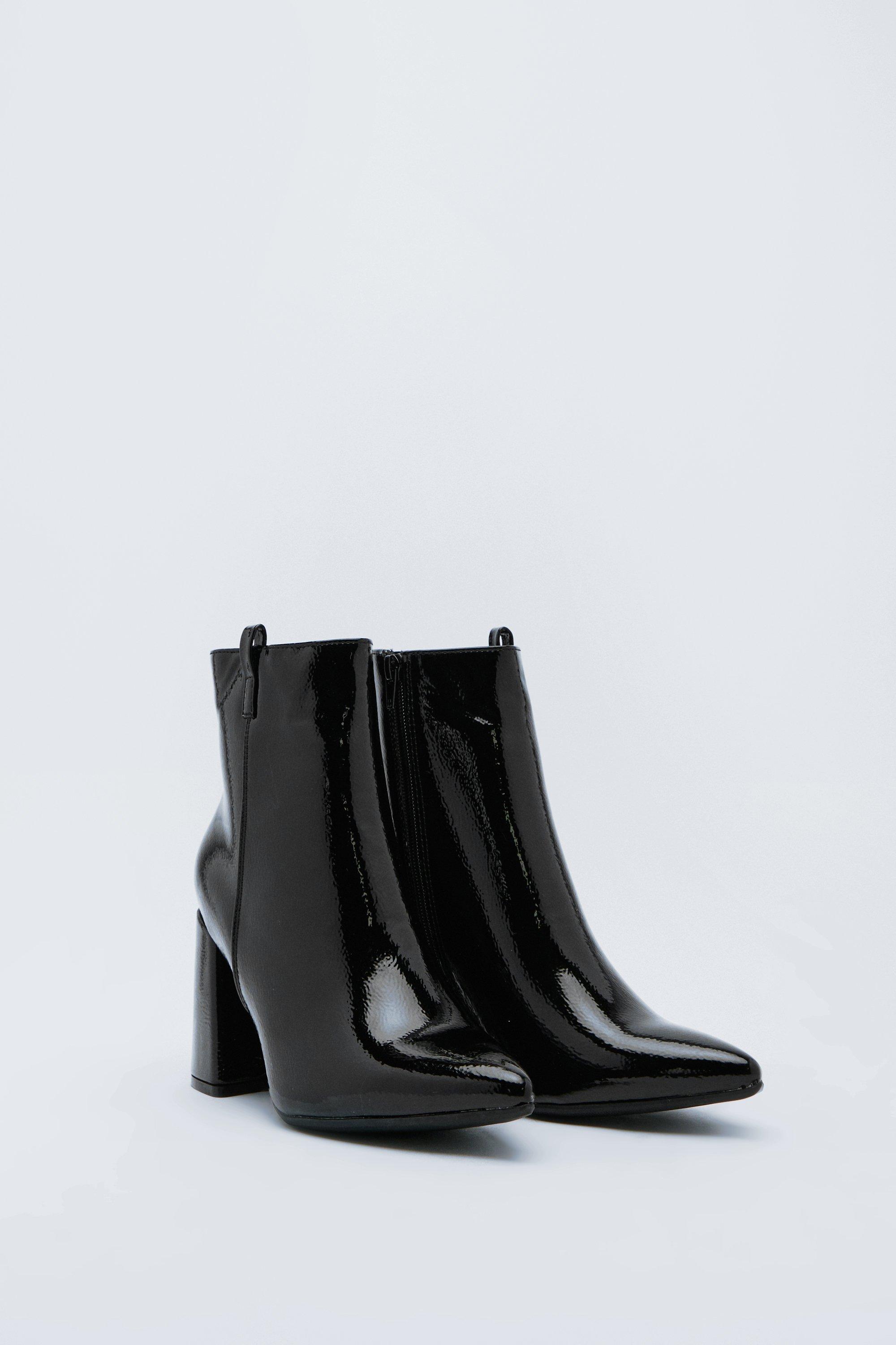 bottines vernies talon
