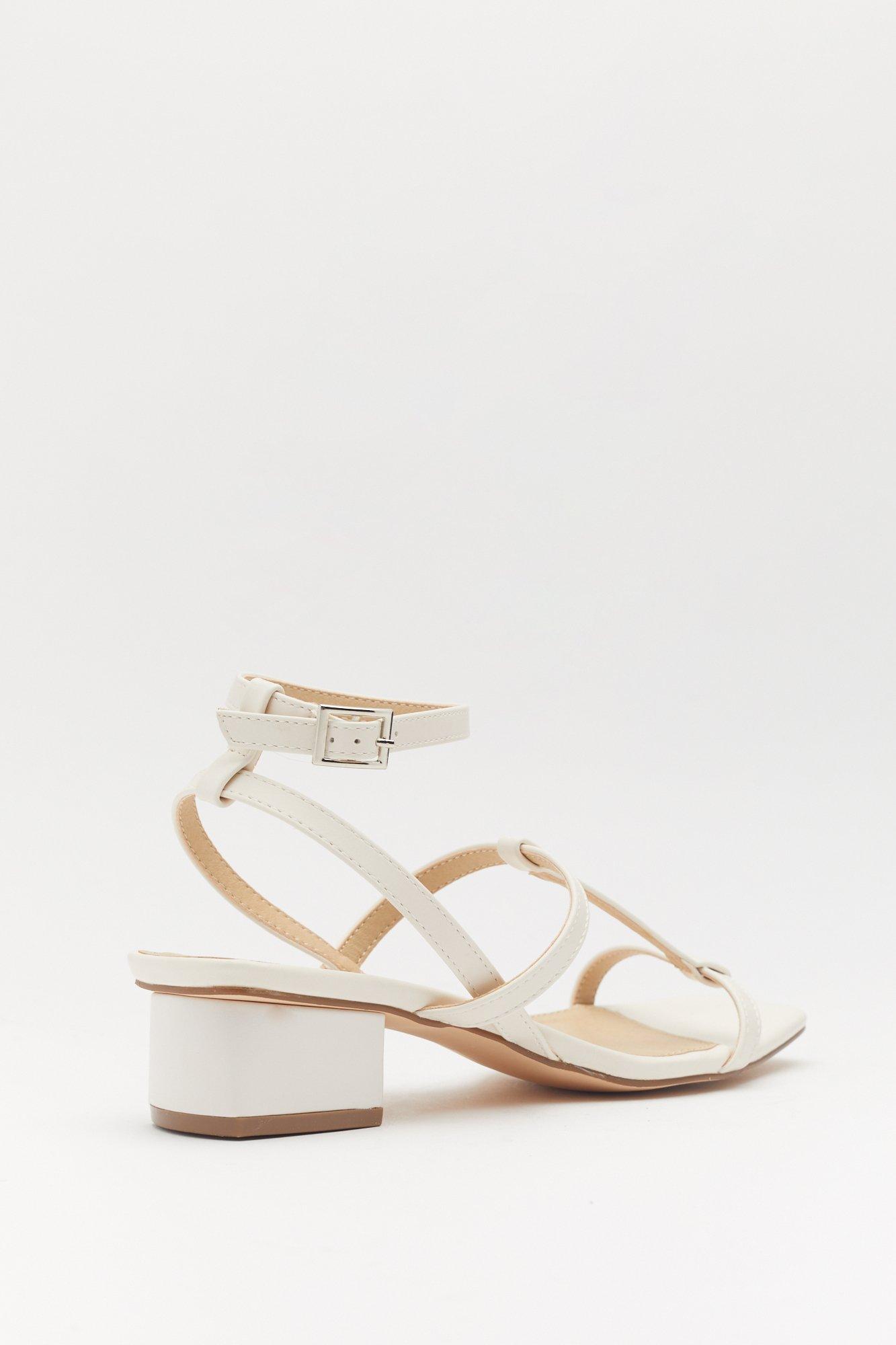 square toe white sandals