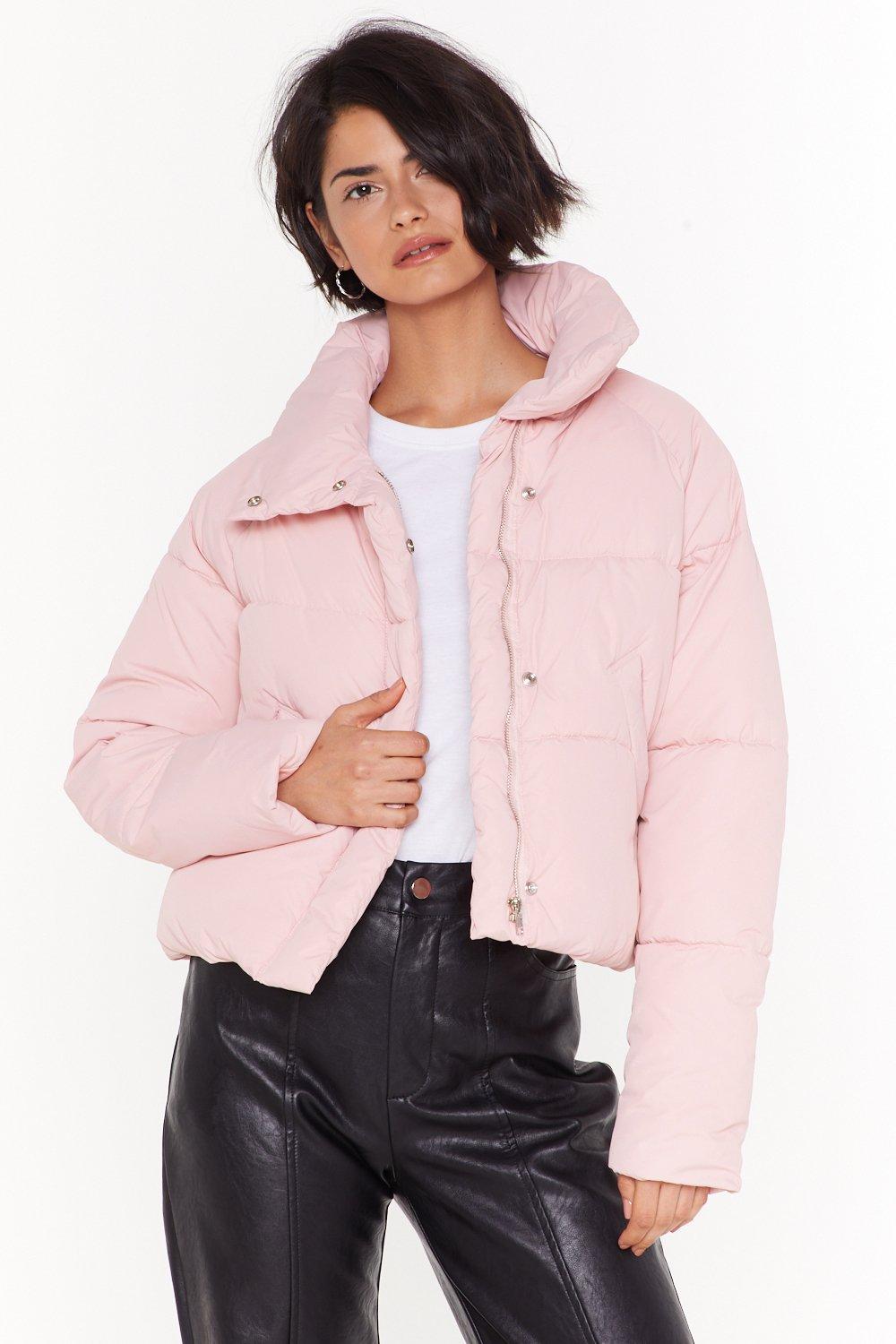 cropped padded jacket