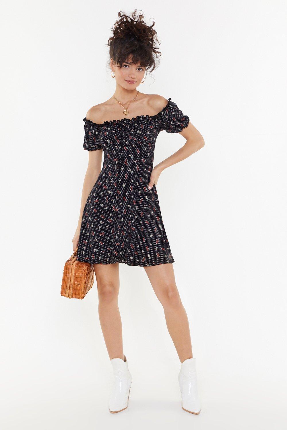 nasty gal floral dress