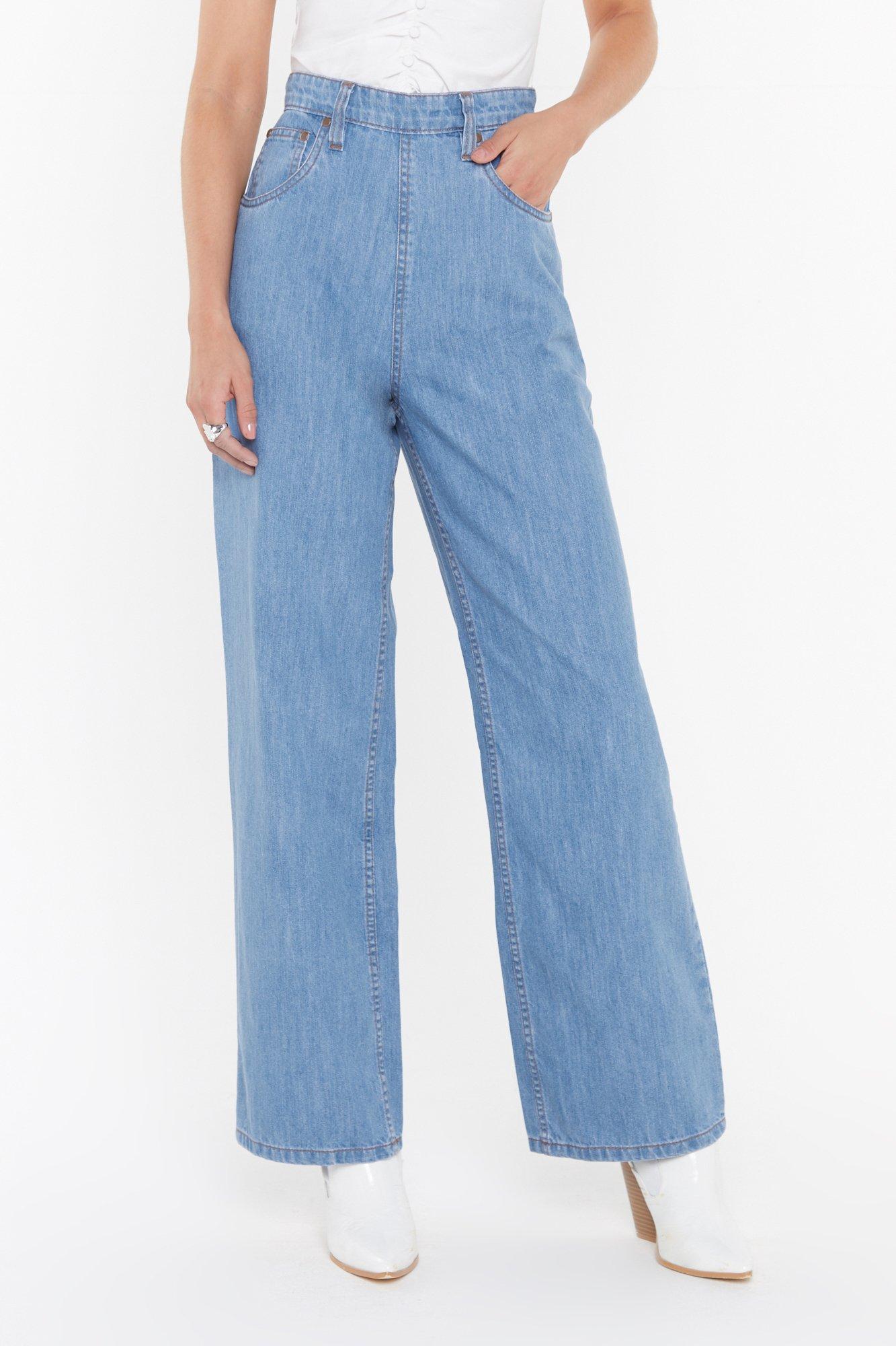 high waisted wide leg jeans australia