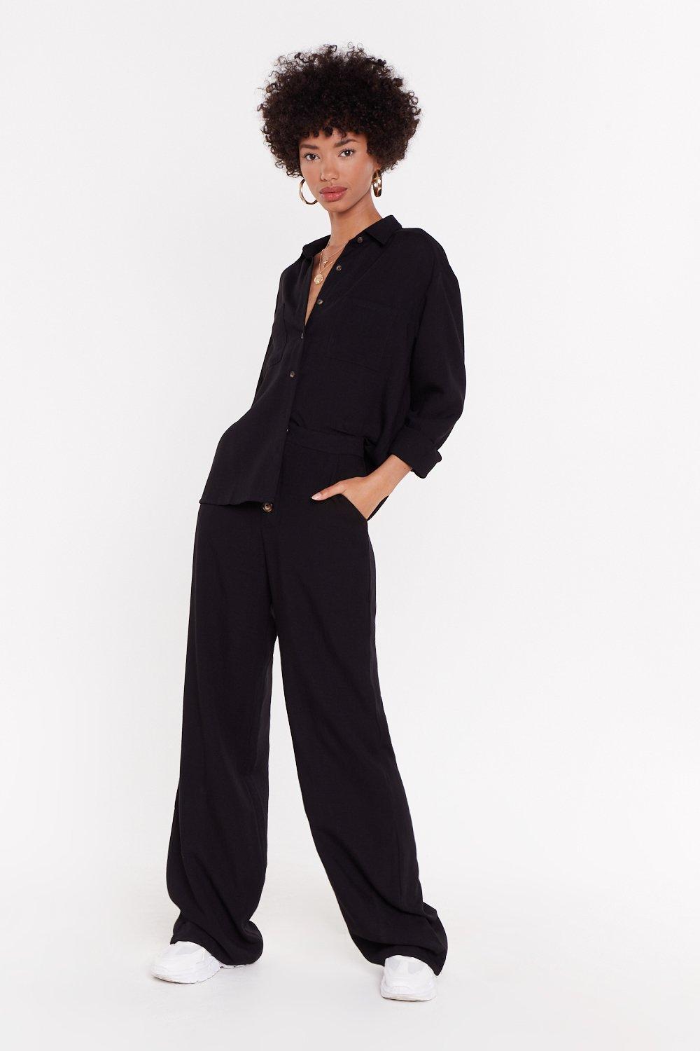 womens black co ord