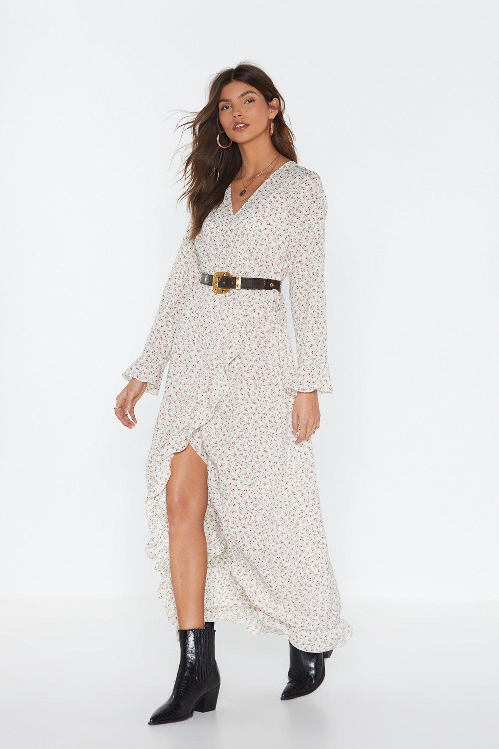 white midi tea dress