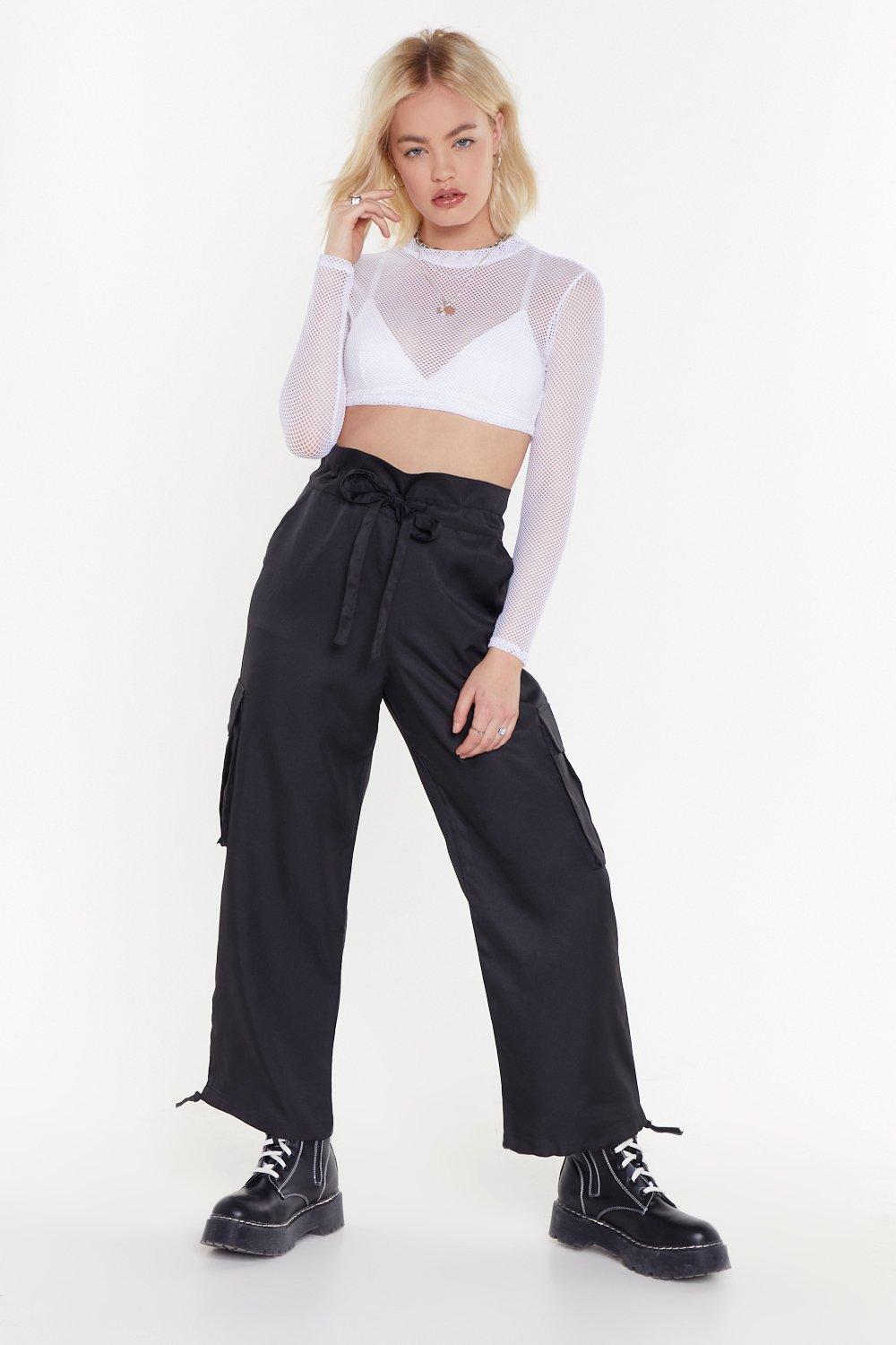paper bag cargo pants