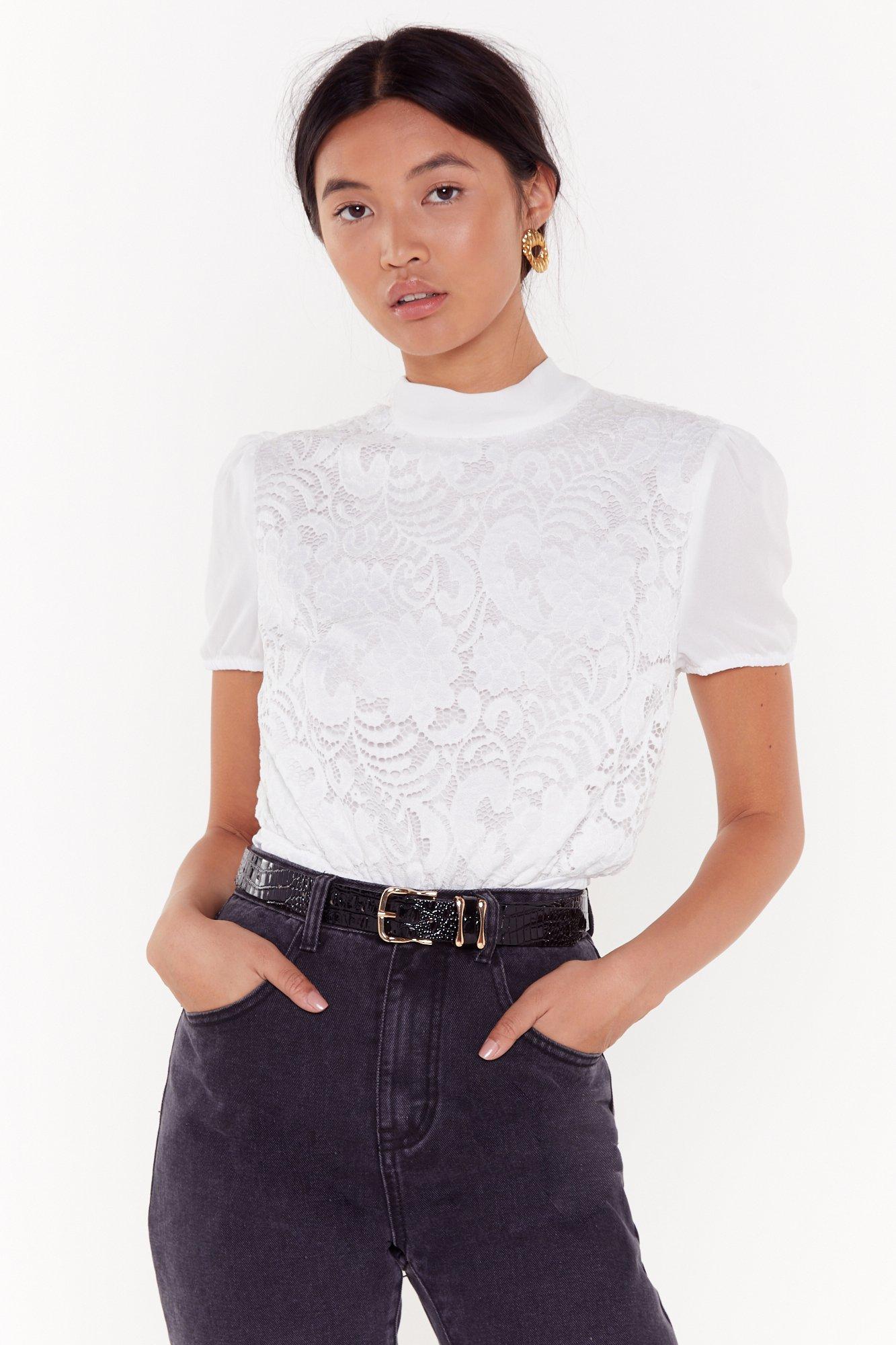 lace bodysuit over t shirt