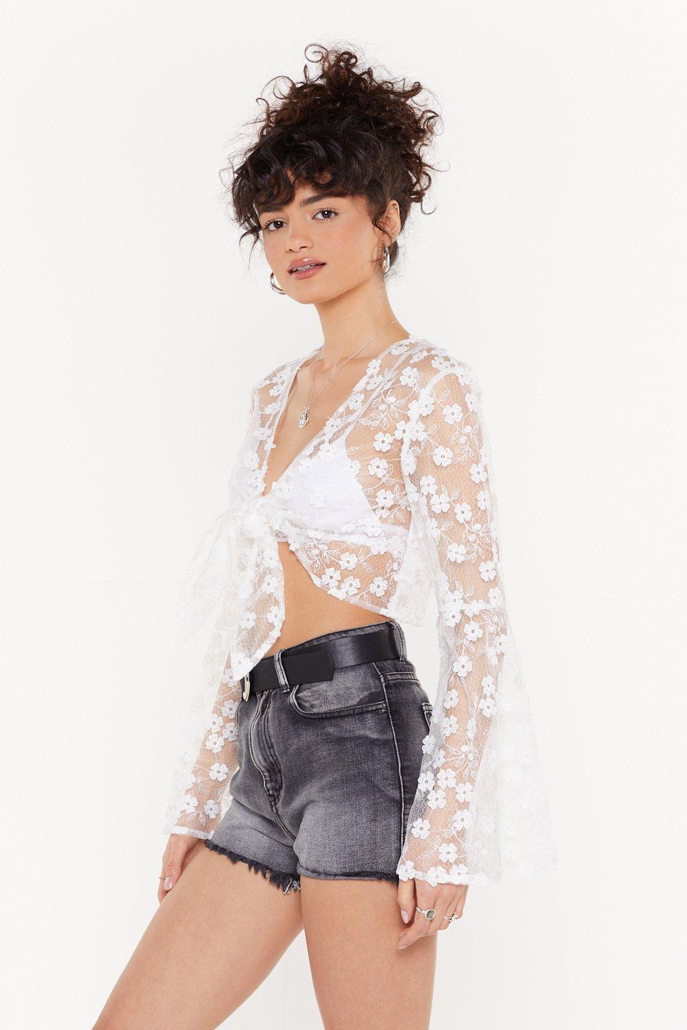 nasty gal sheer top