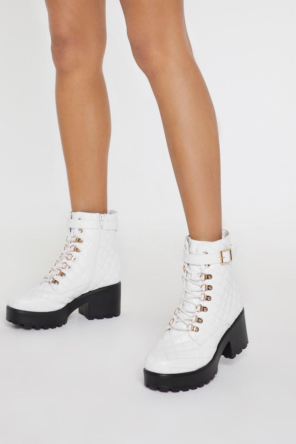 block heel hiker boots