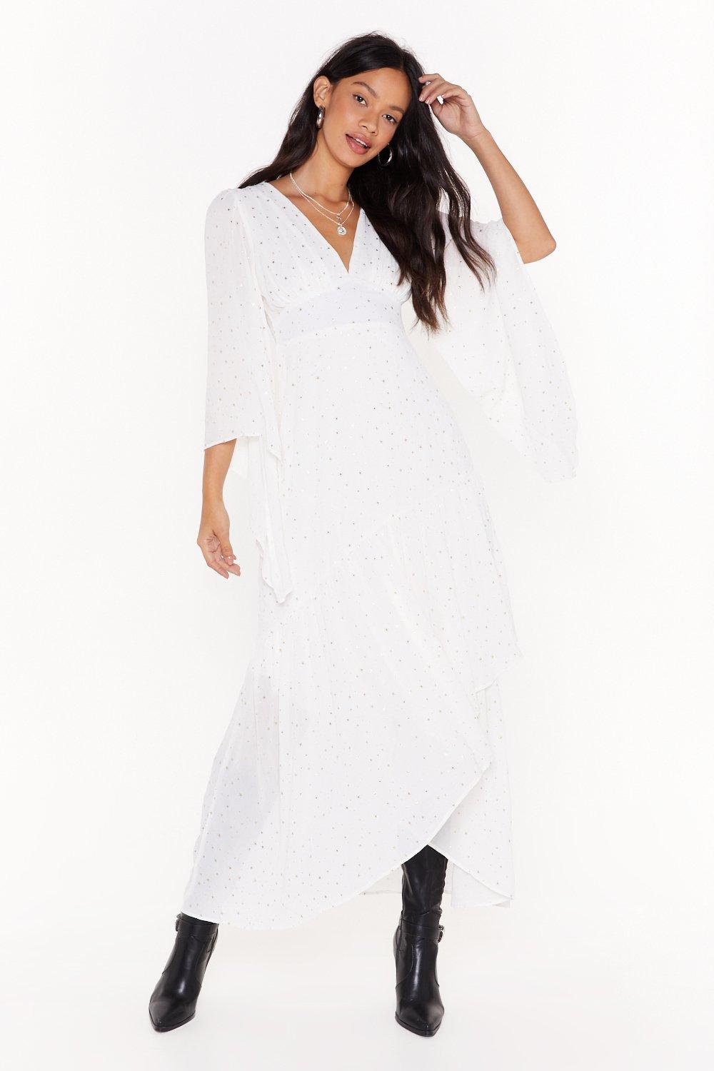 maxi dress cape