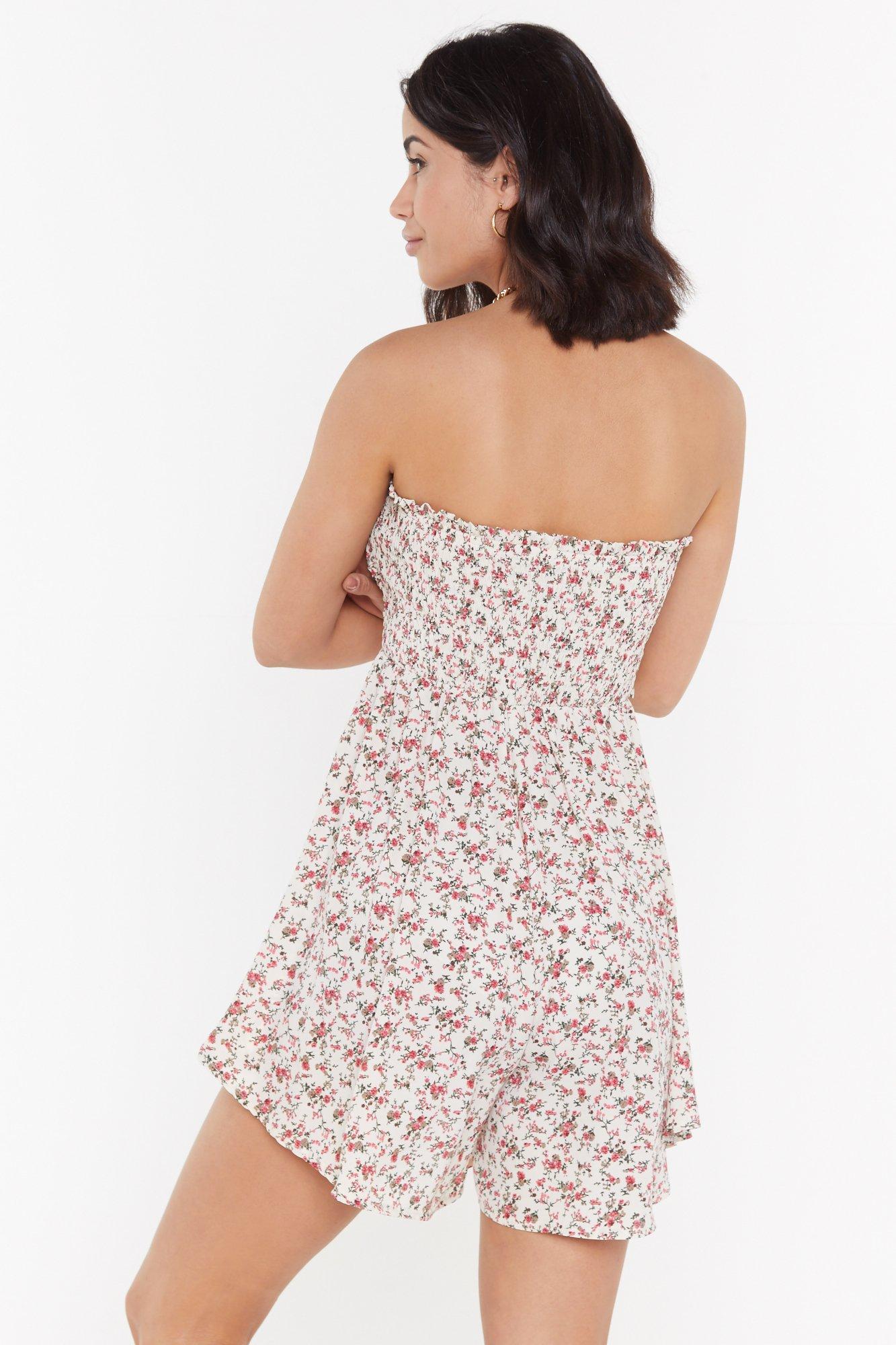 strapless playsuit