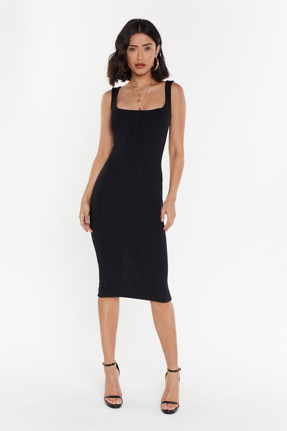 black midi dress canada