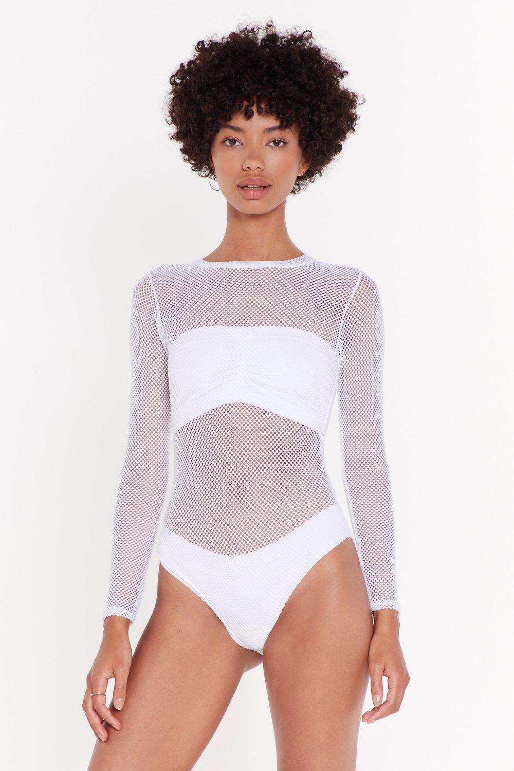 fishnet bodysuit neon