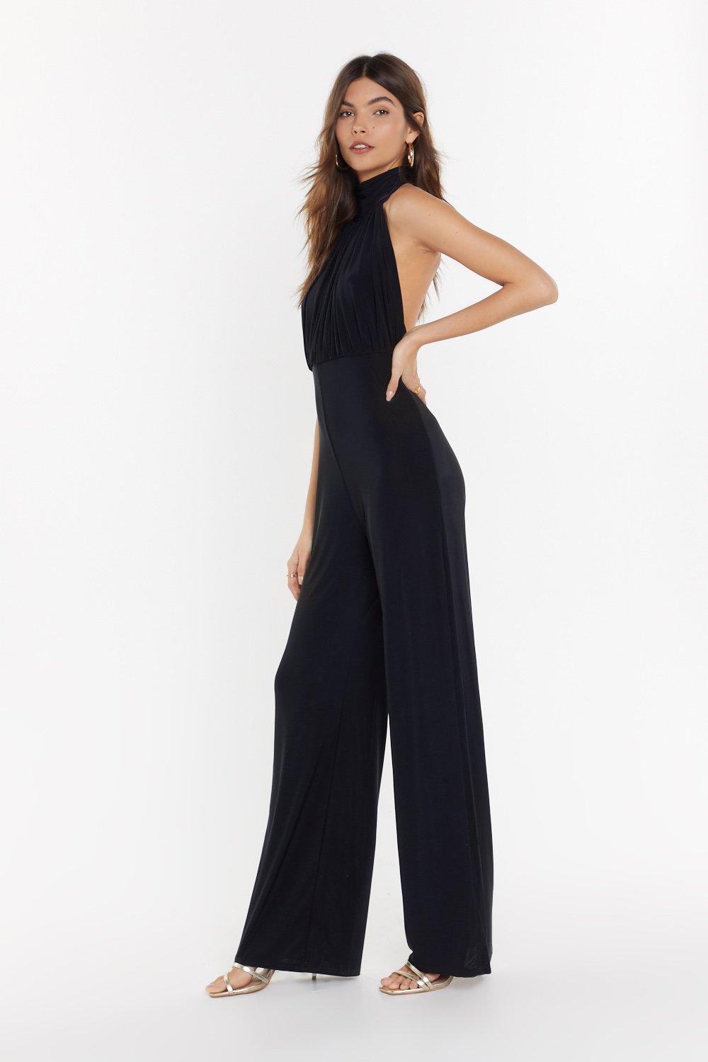 wide leg occasion jumpsuit