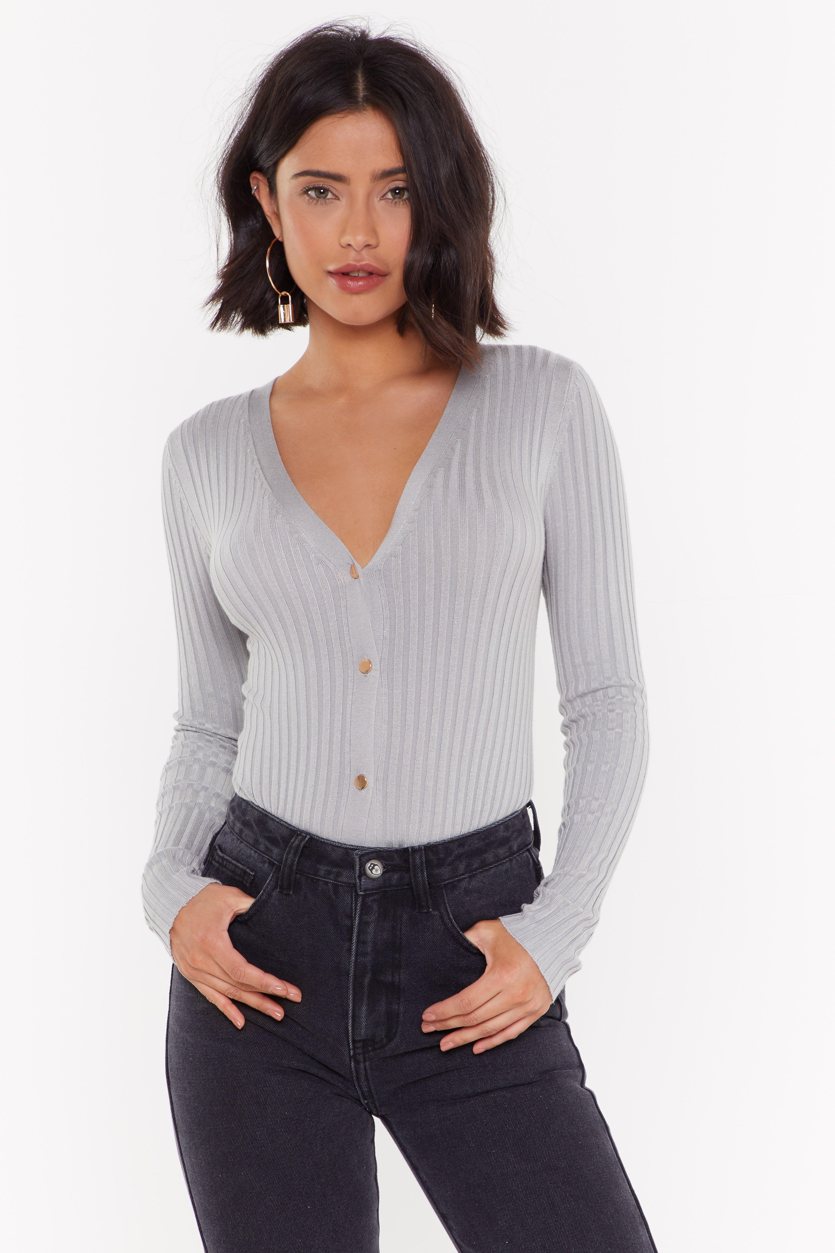 ribbed cardigan